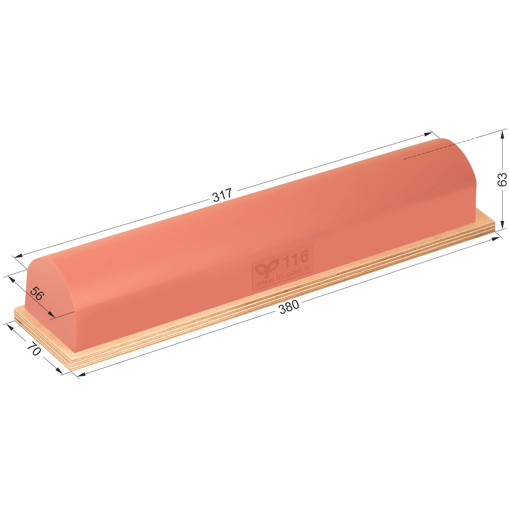 P116 Radiused Roofed Special Pad