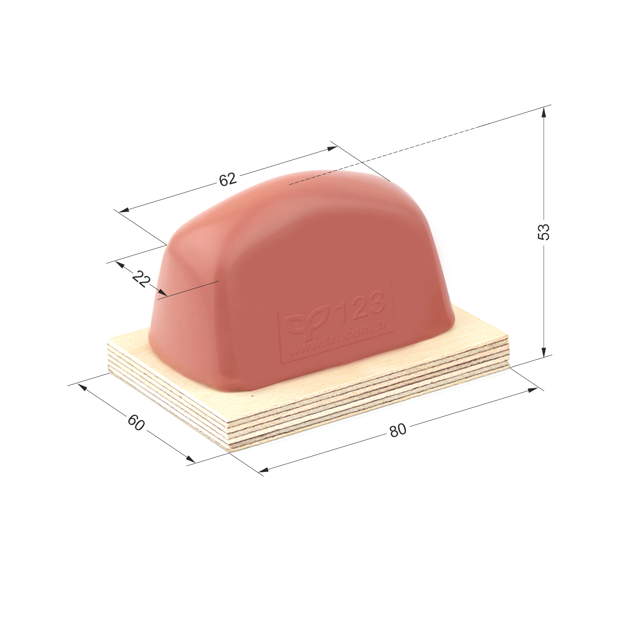 P123 Radiused Roofed Special Pad