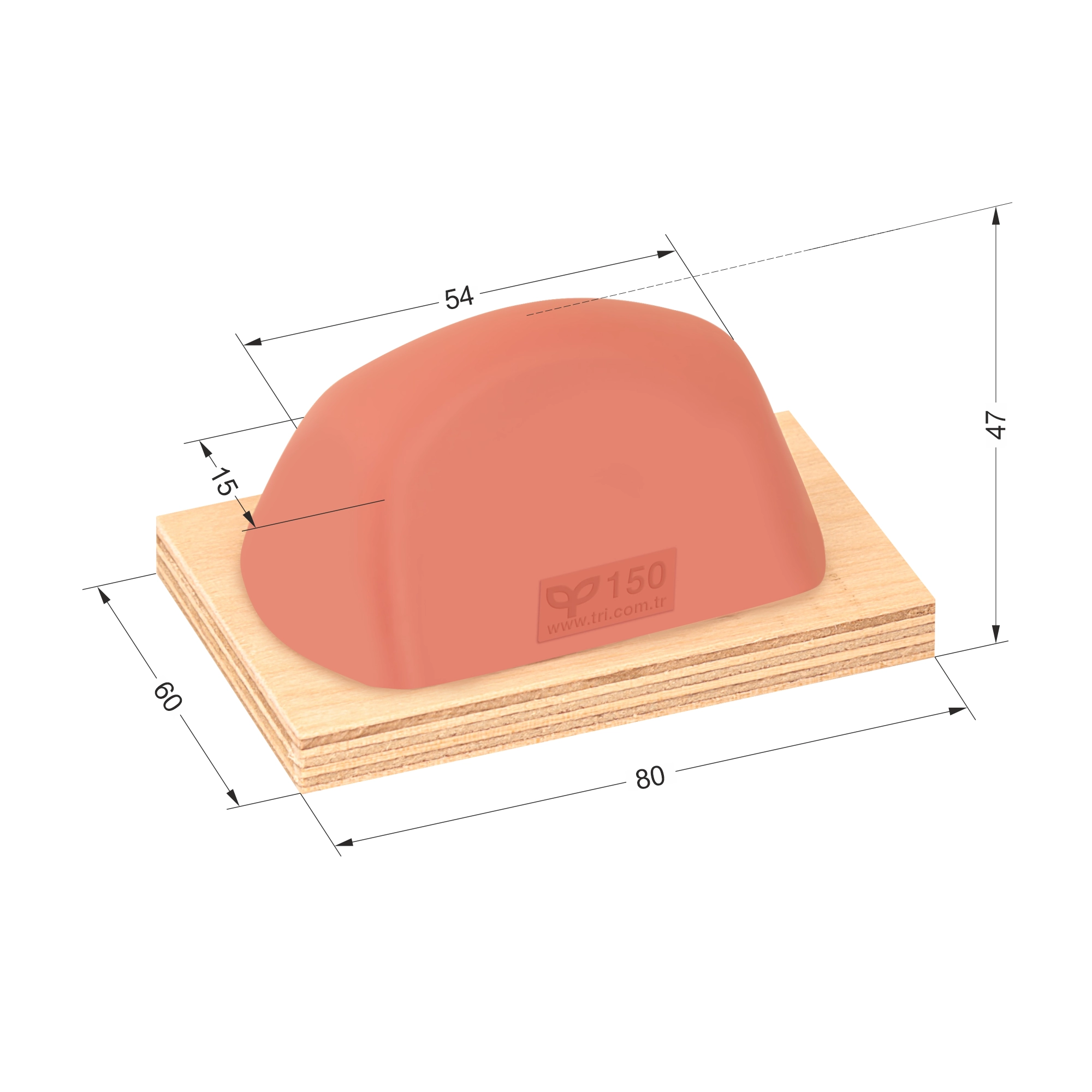 P150 Radiused Roofed Special Pad