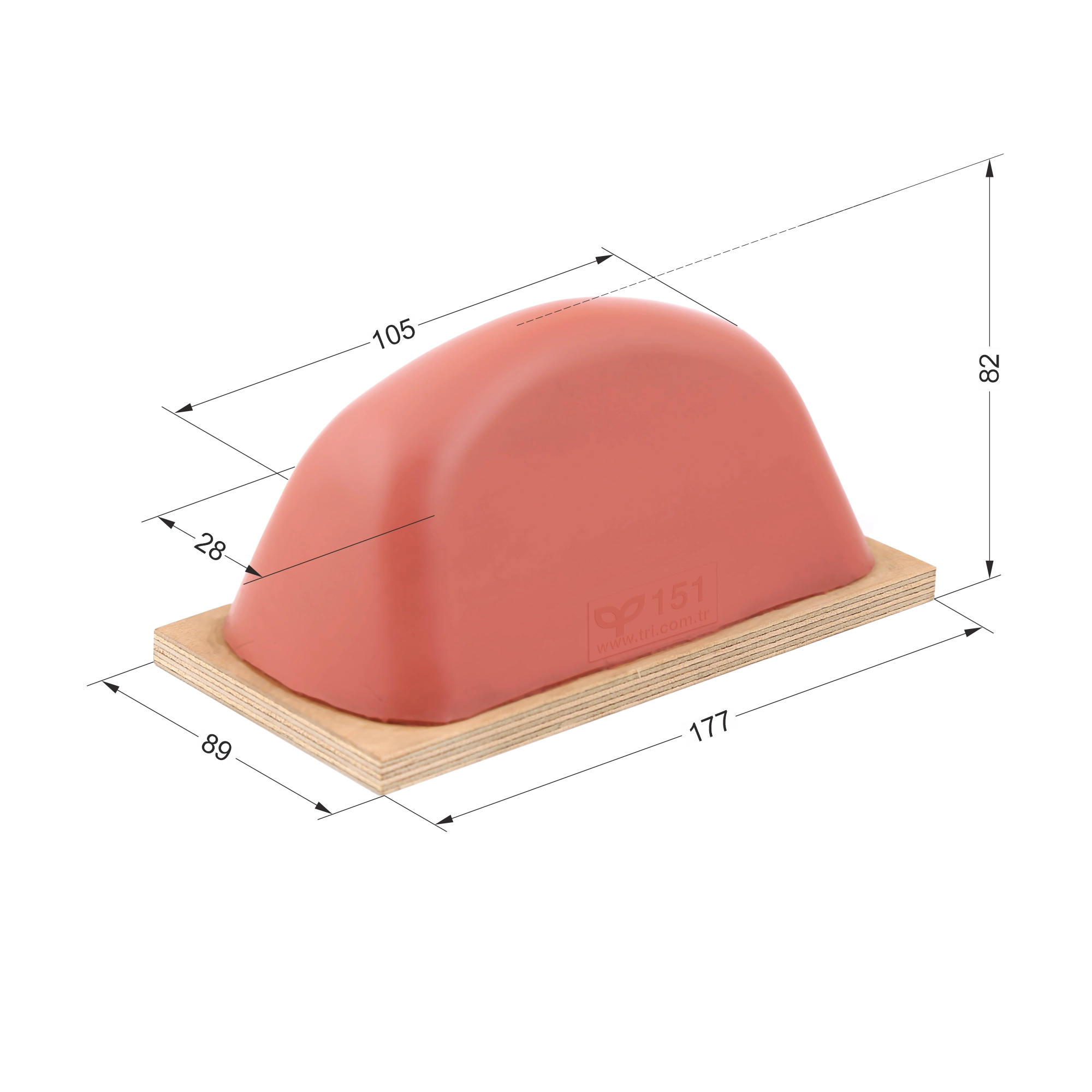 P151 Parabolic Shape Printing Pad