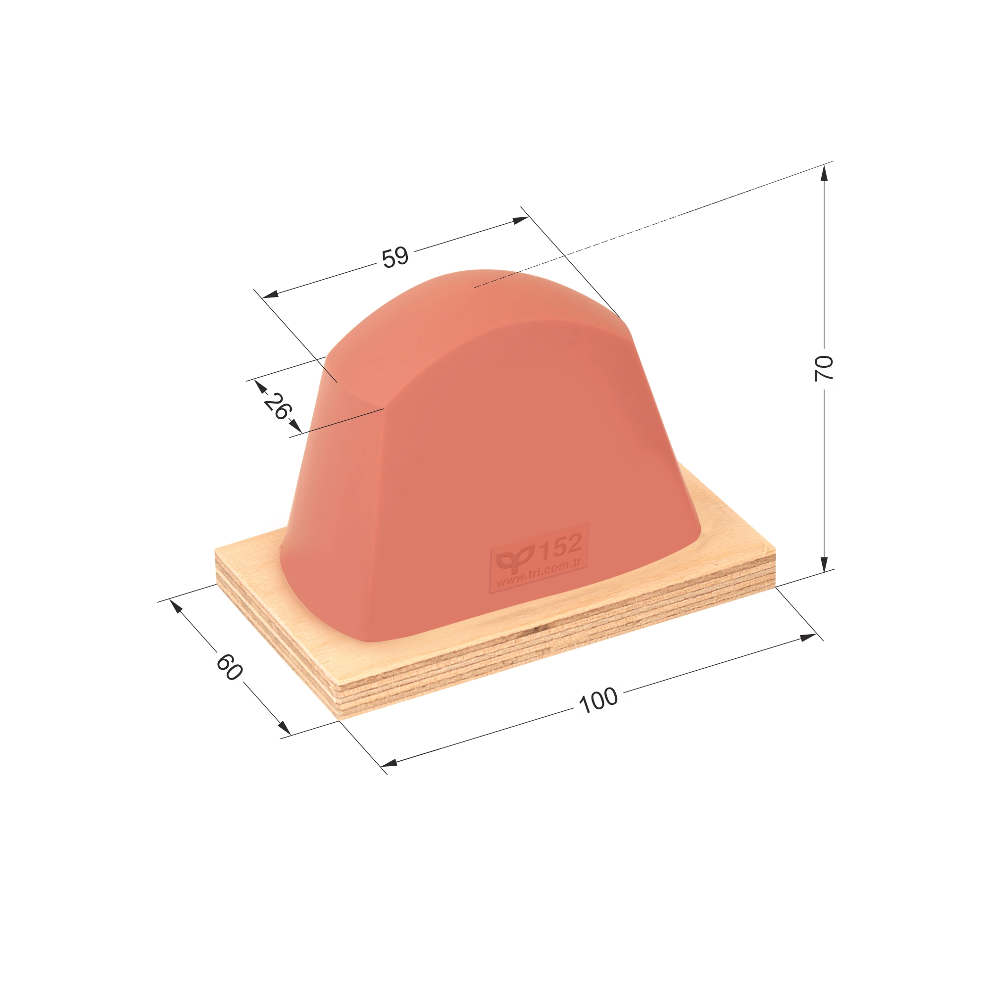 P152 Parabolic Shape Printing Pad