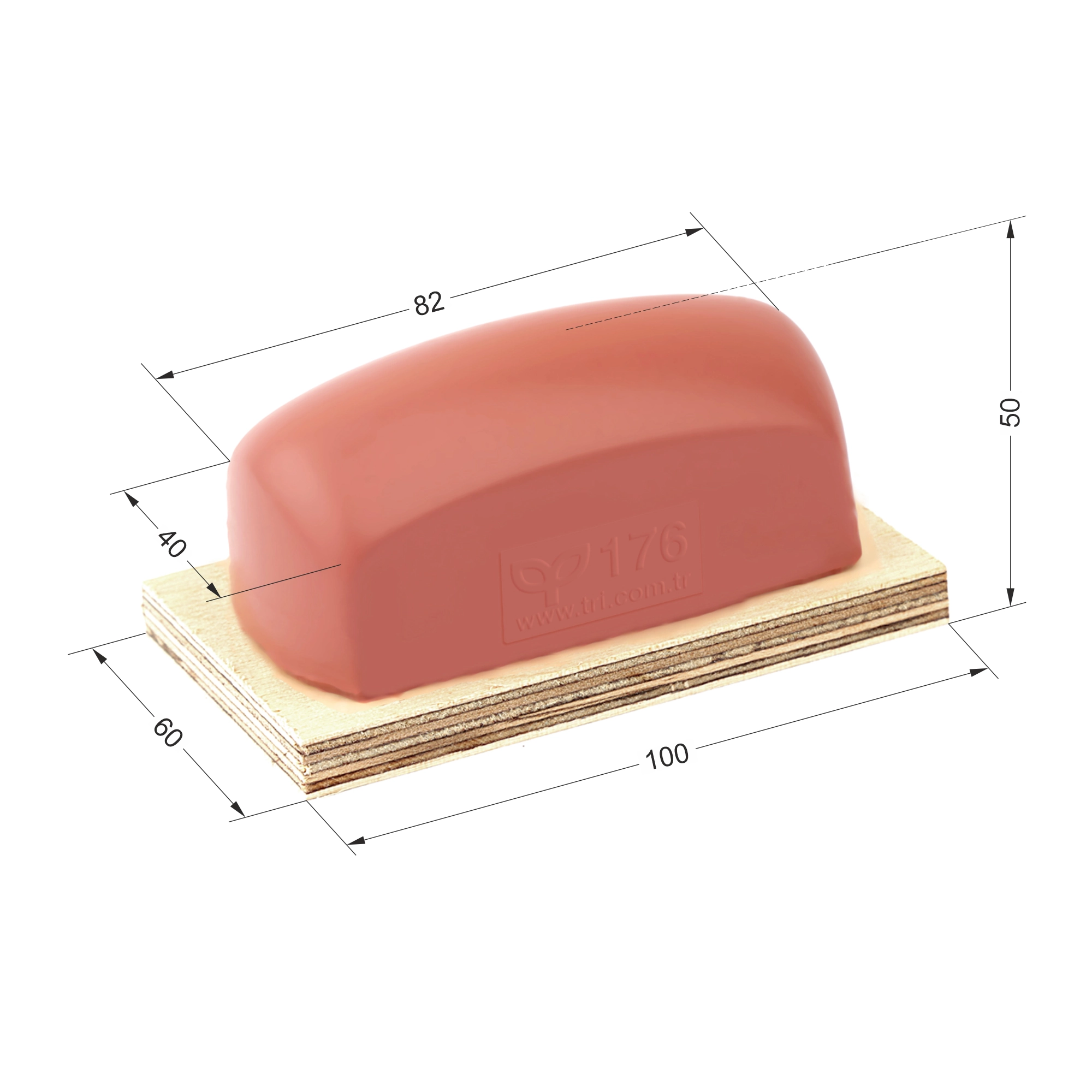 P176 Parabolic Shape Printing Pad