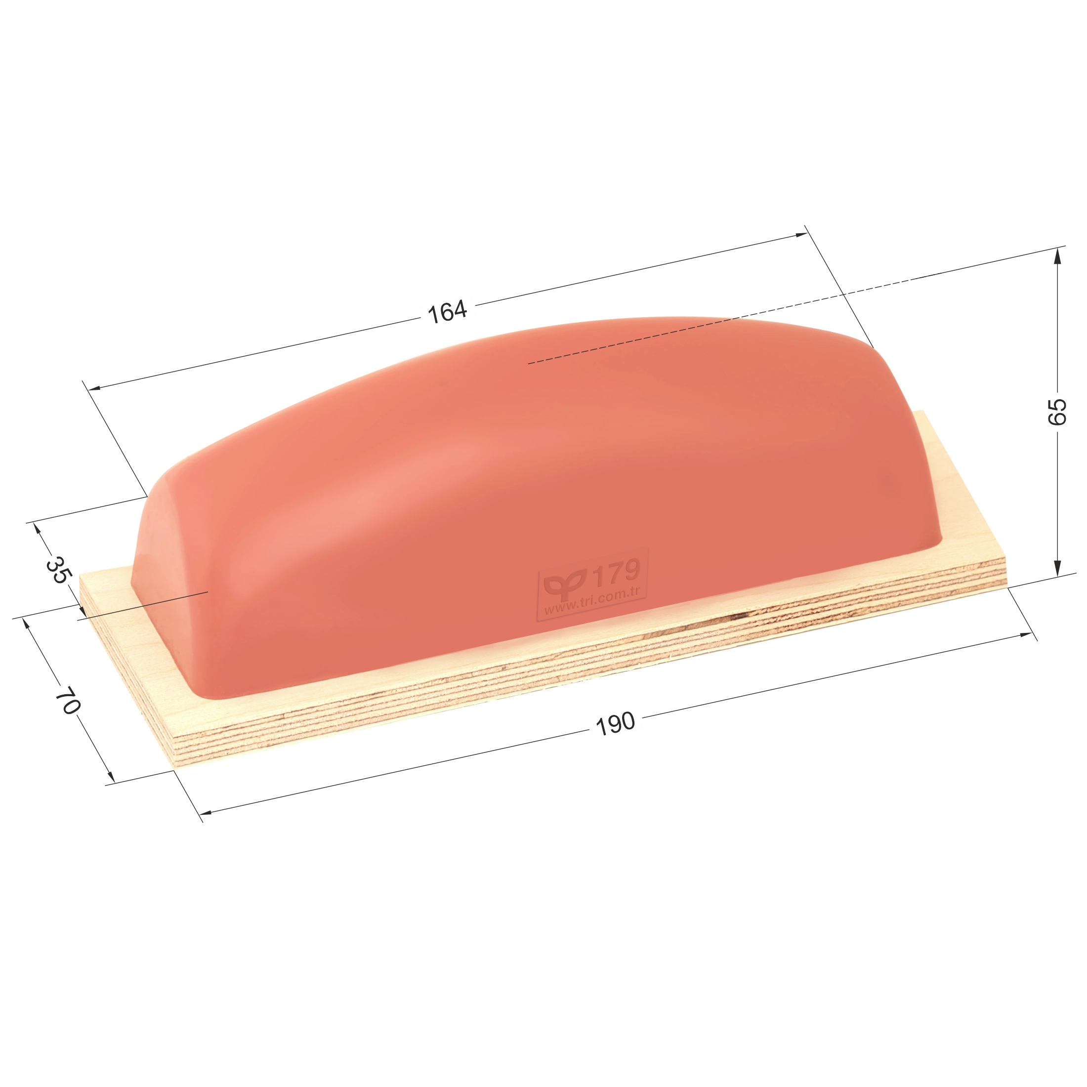 P179 Parabolic Shape Printing Pad