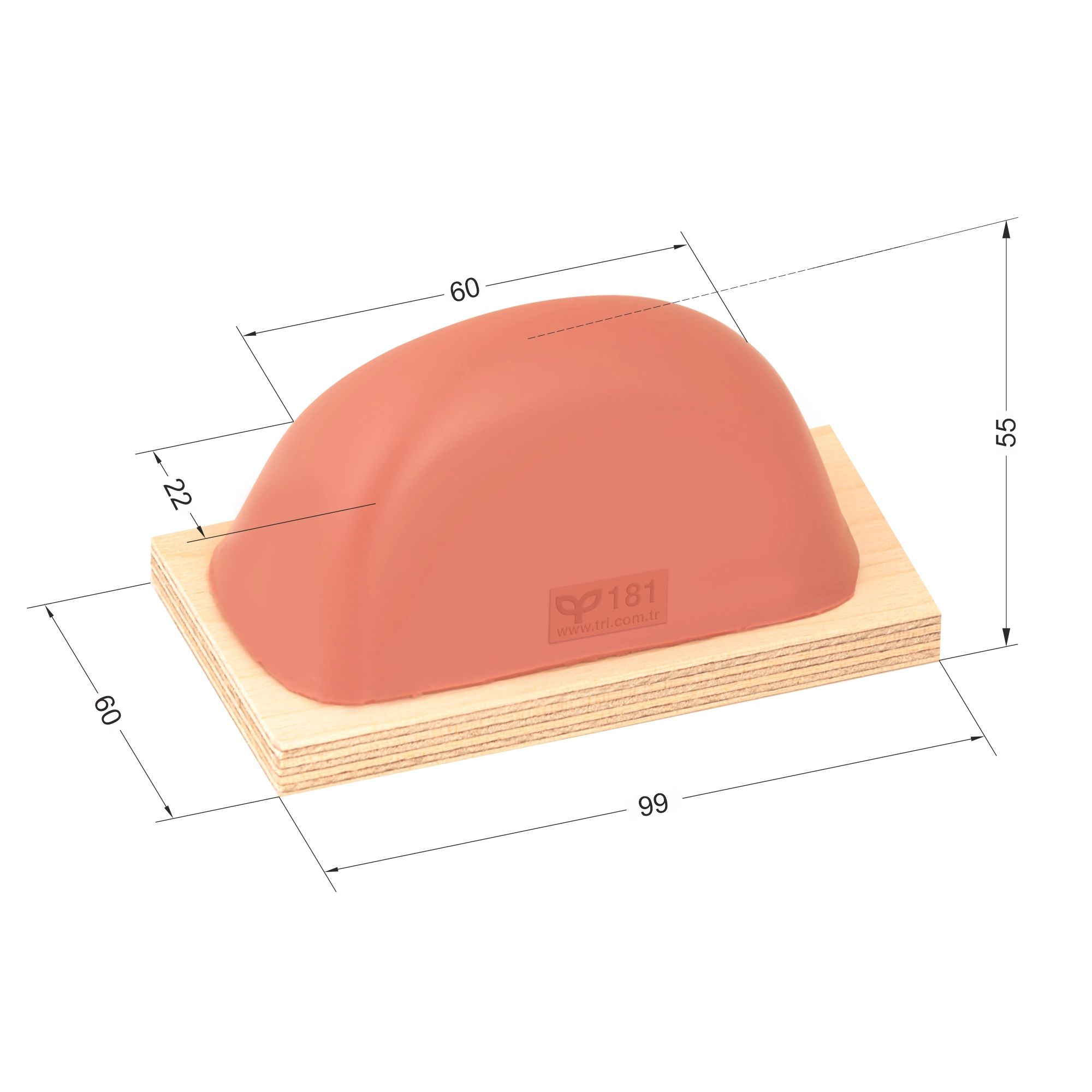 P181 Parabolic Shape Printing Pad