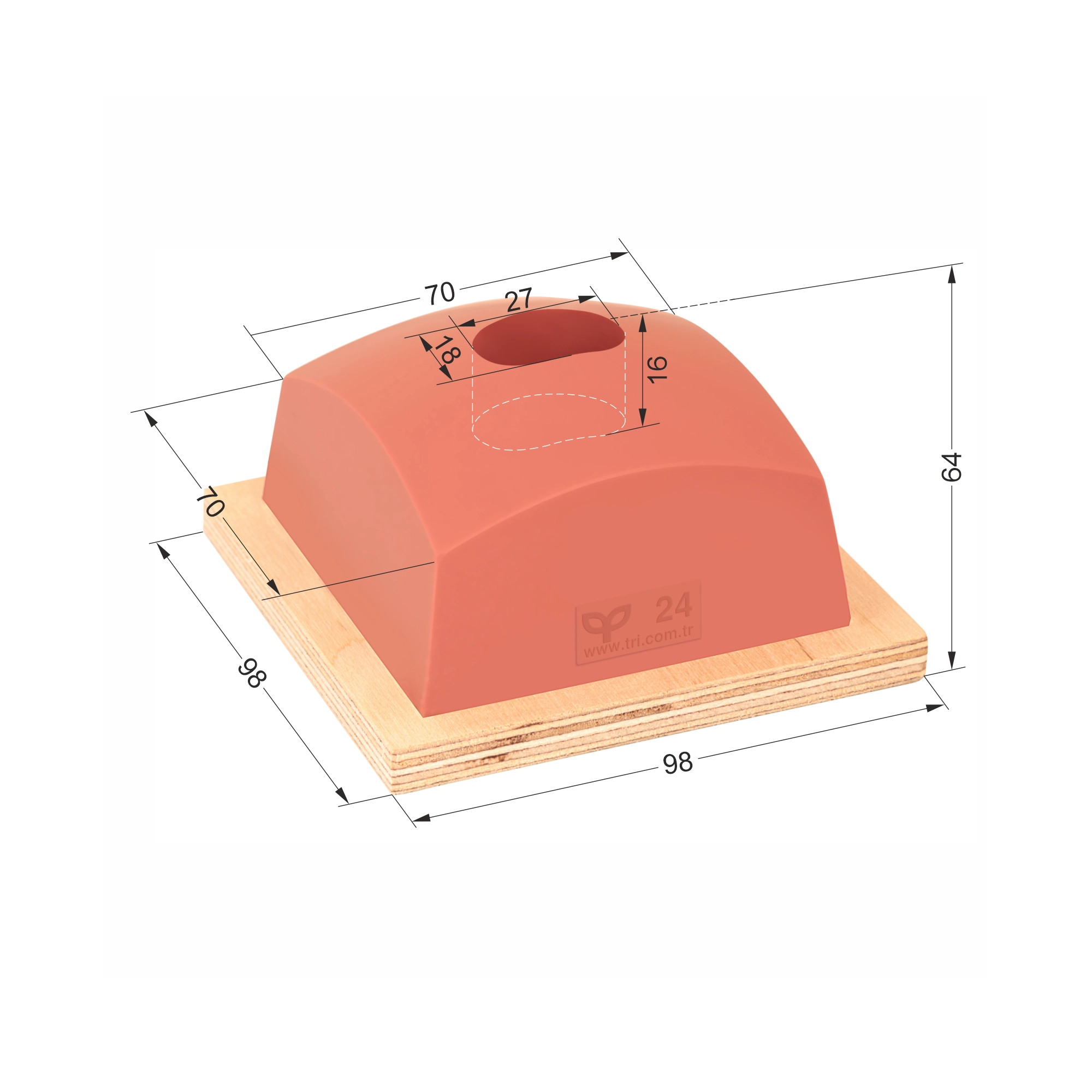 P24 Rectangular Pad