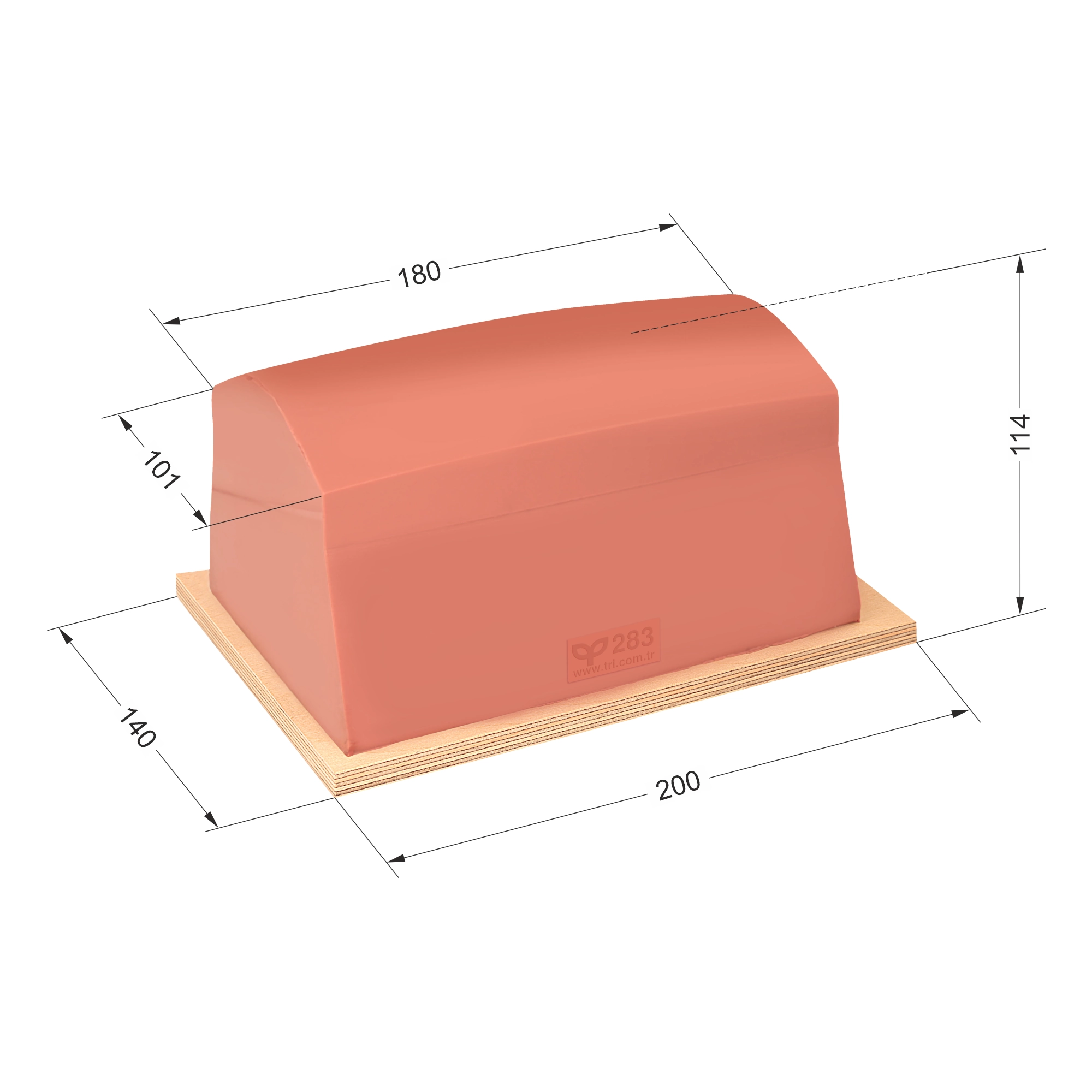 P283 Parabolic Shape Printing Pad