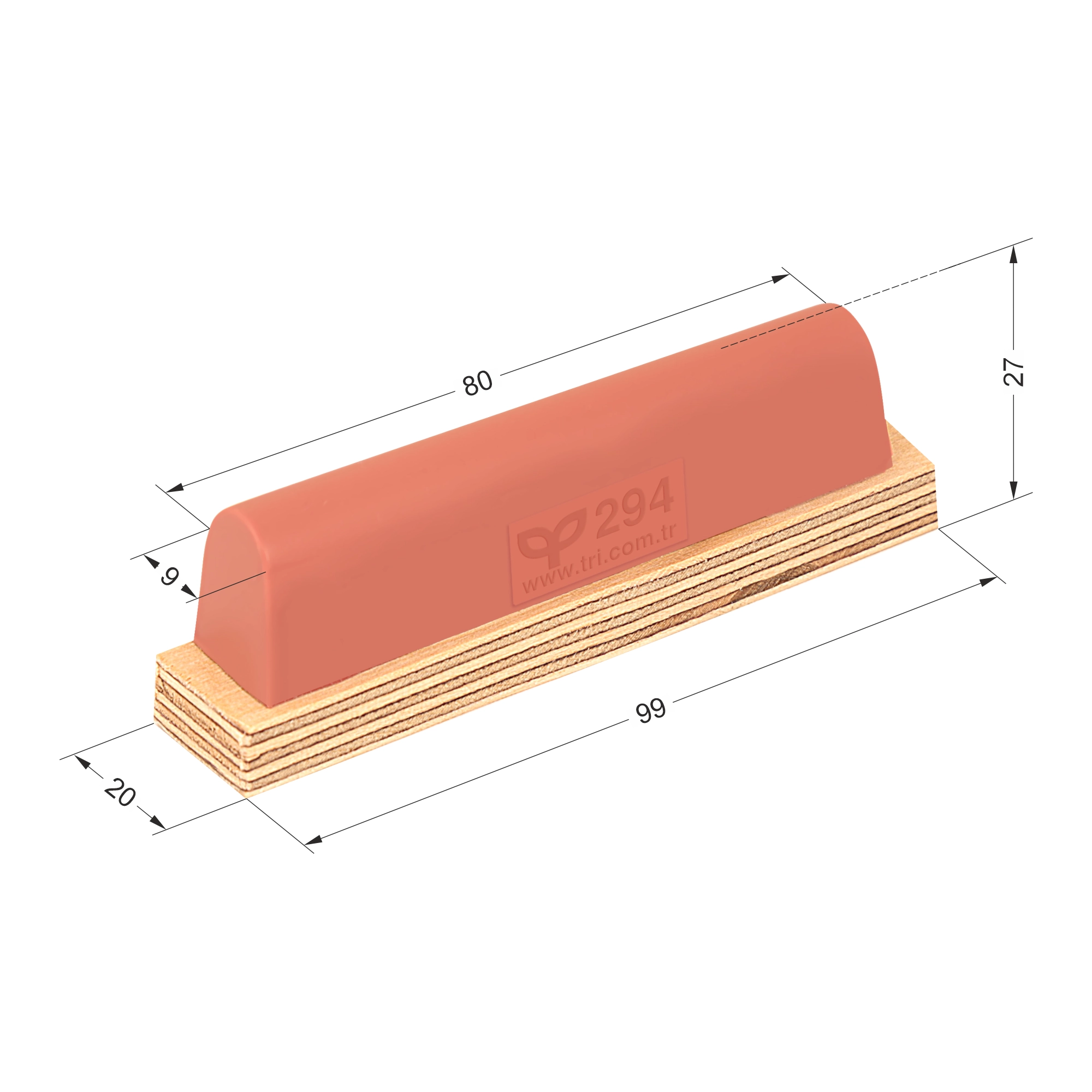 P294 Radiused Roofed Special Pad