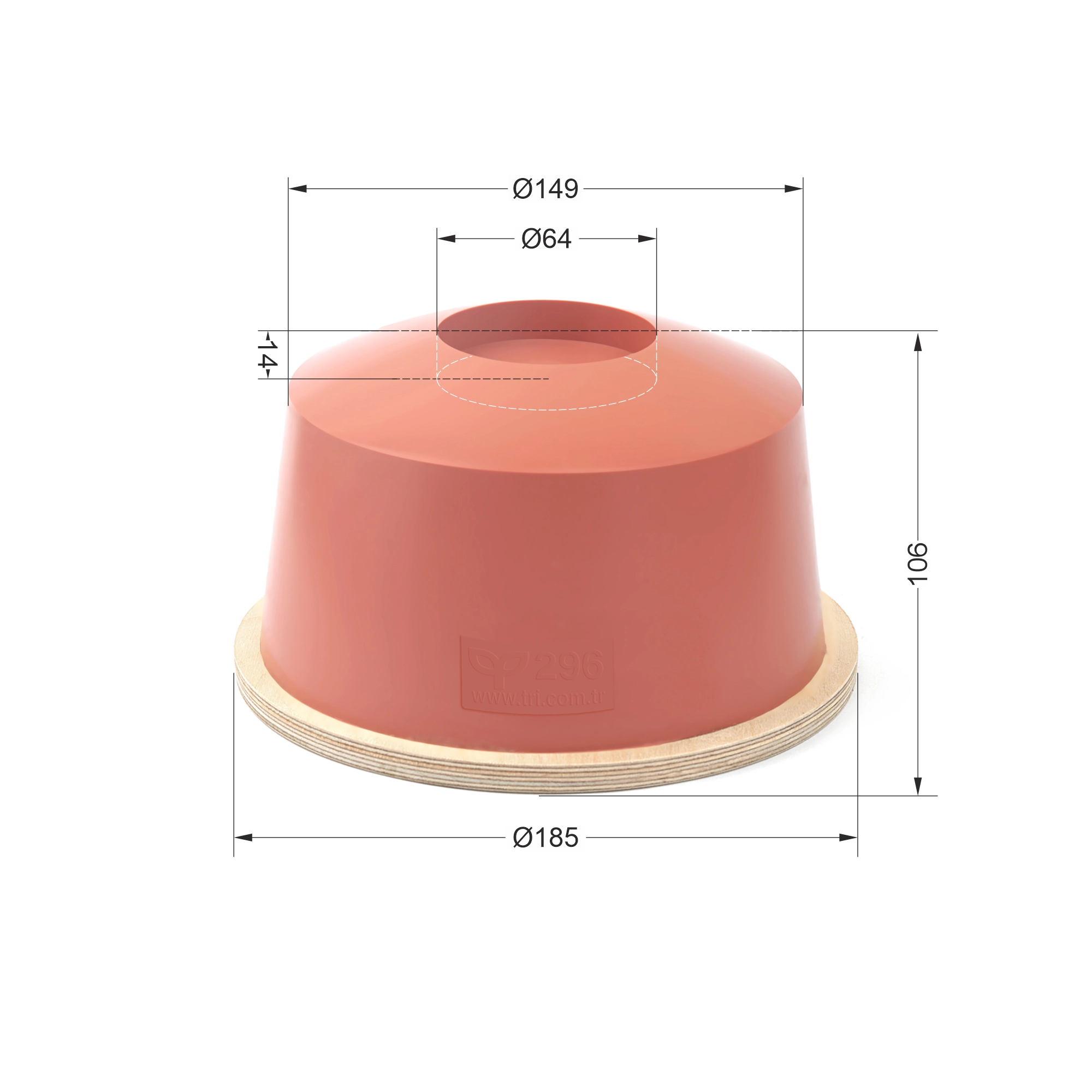 P296 Round Pads