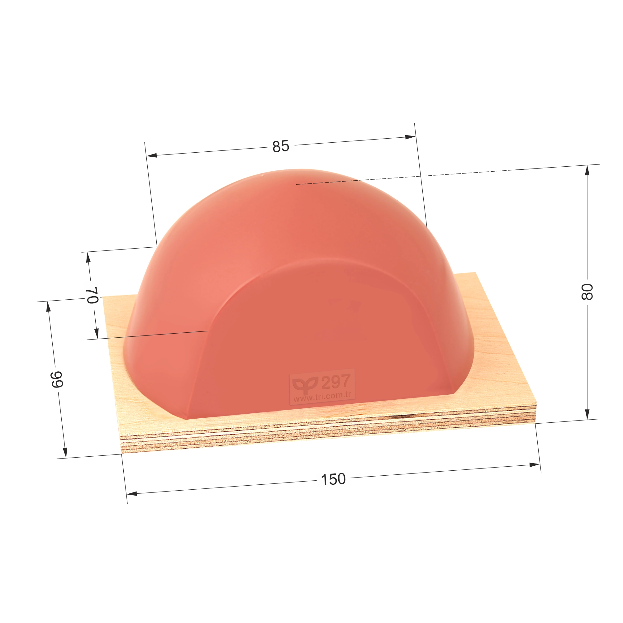 P297 Radiused Roofed Special Pad