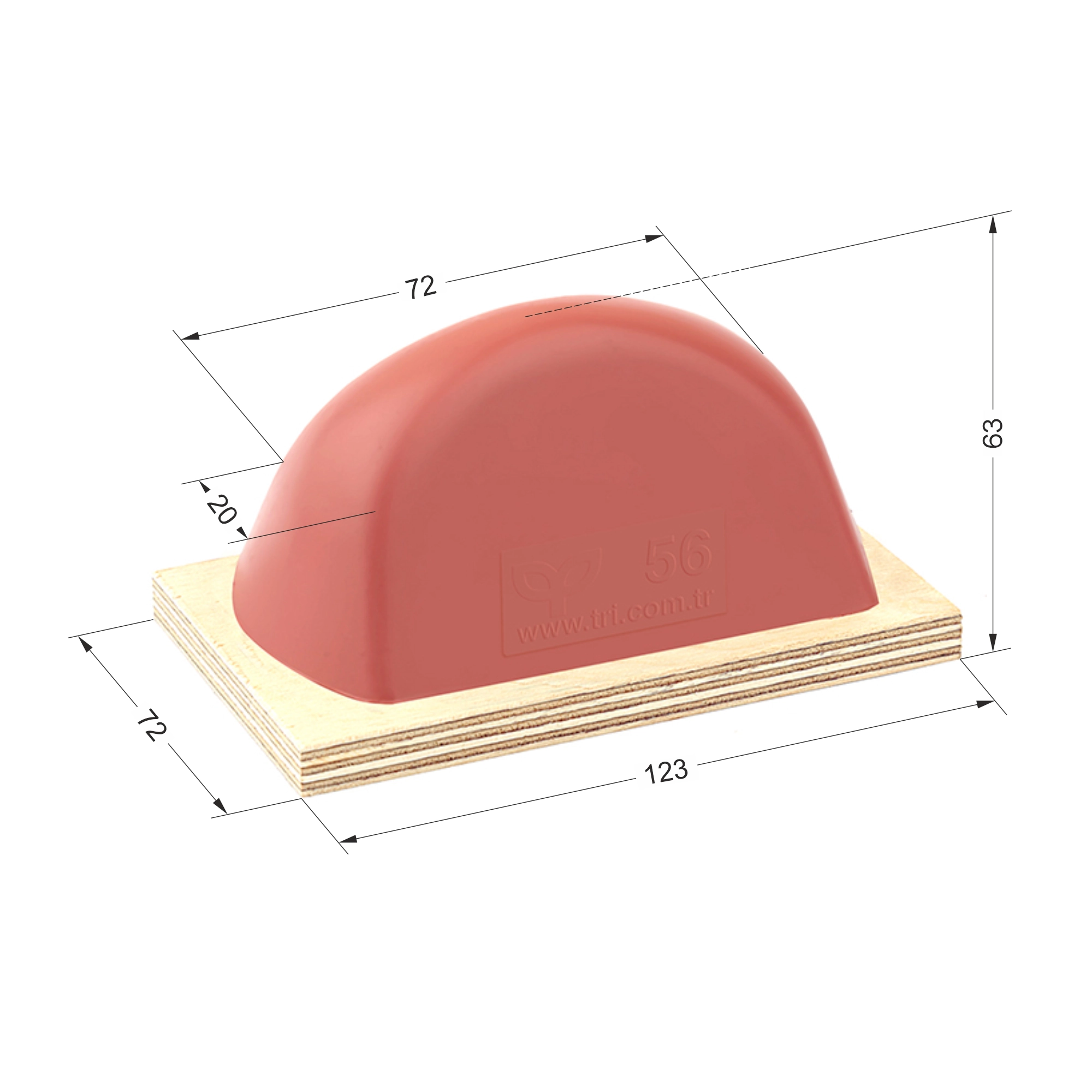 P56 Parabolic Shape Printing Pad