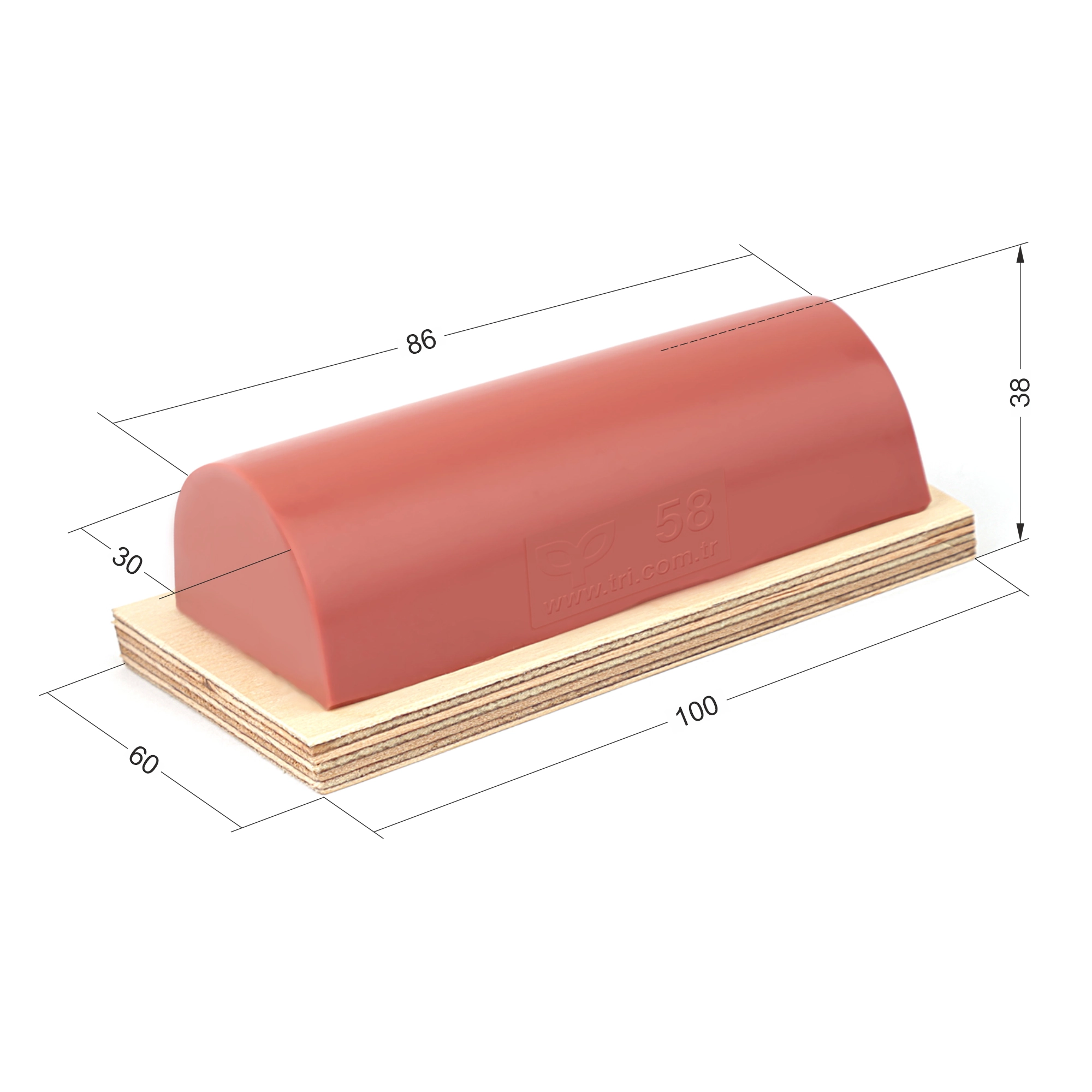 P58 Radiused Roofed Special Pad