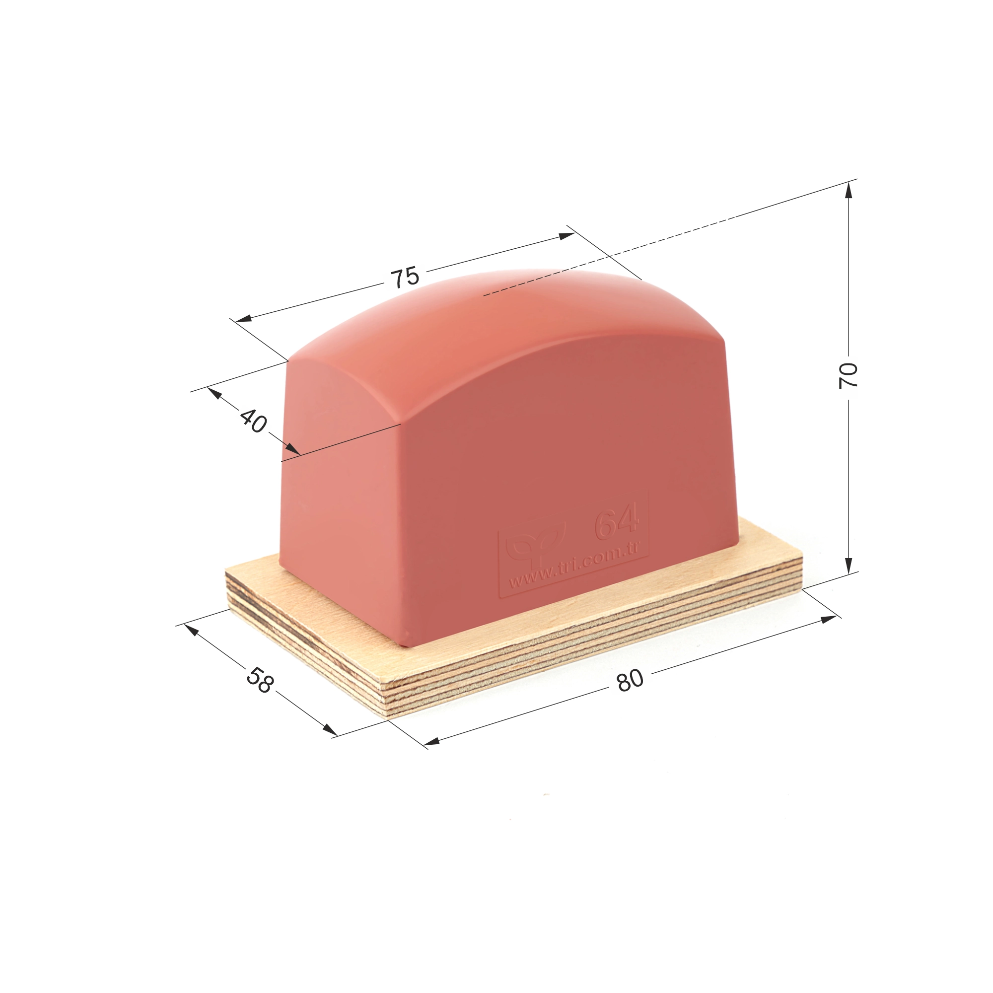 P64 Rectangular Pad