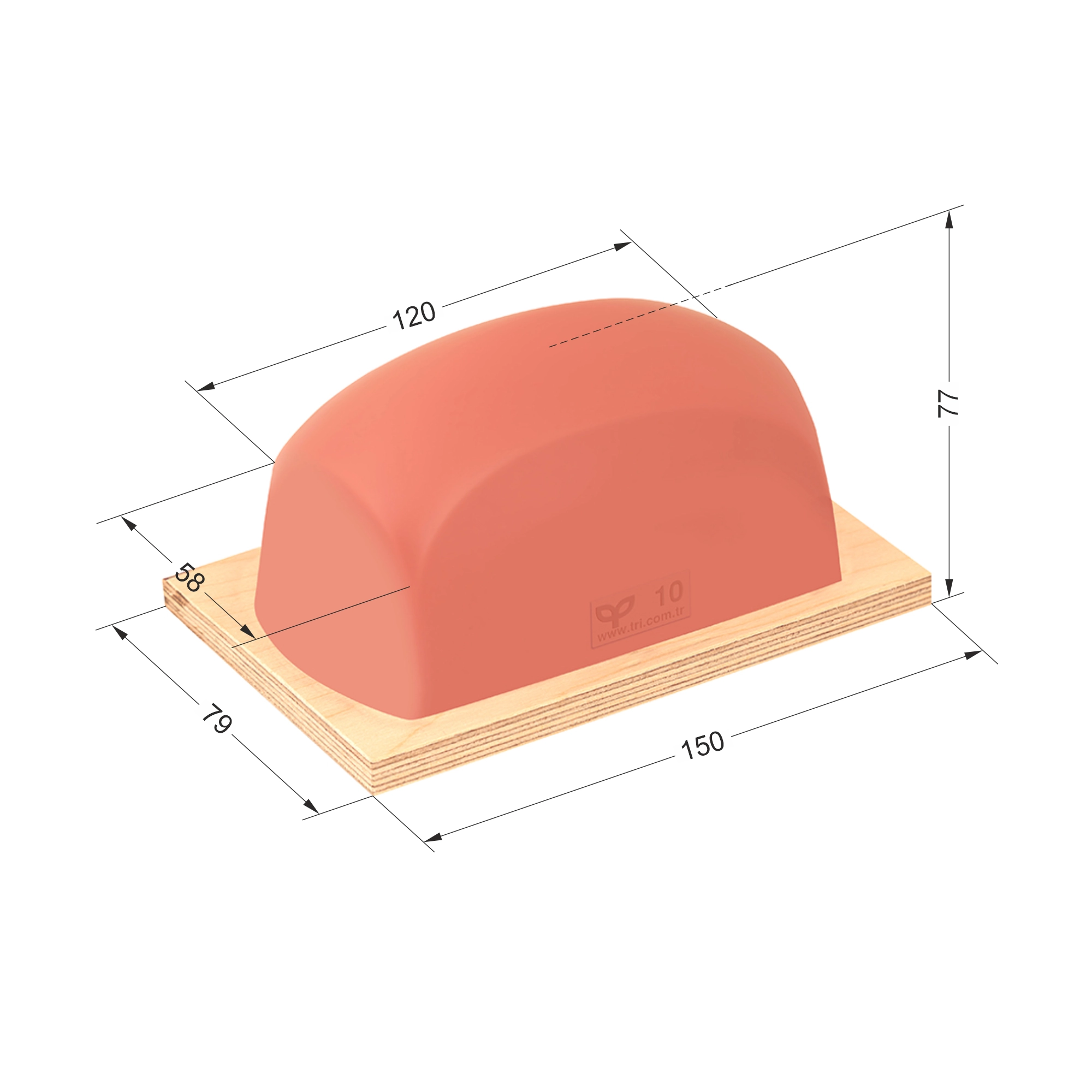 P10 Balıksırtı Baskı Tamponu