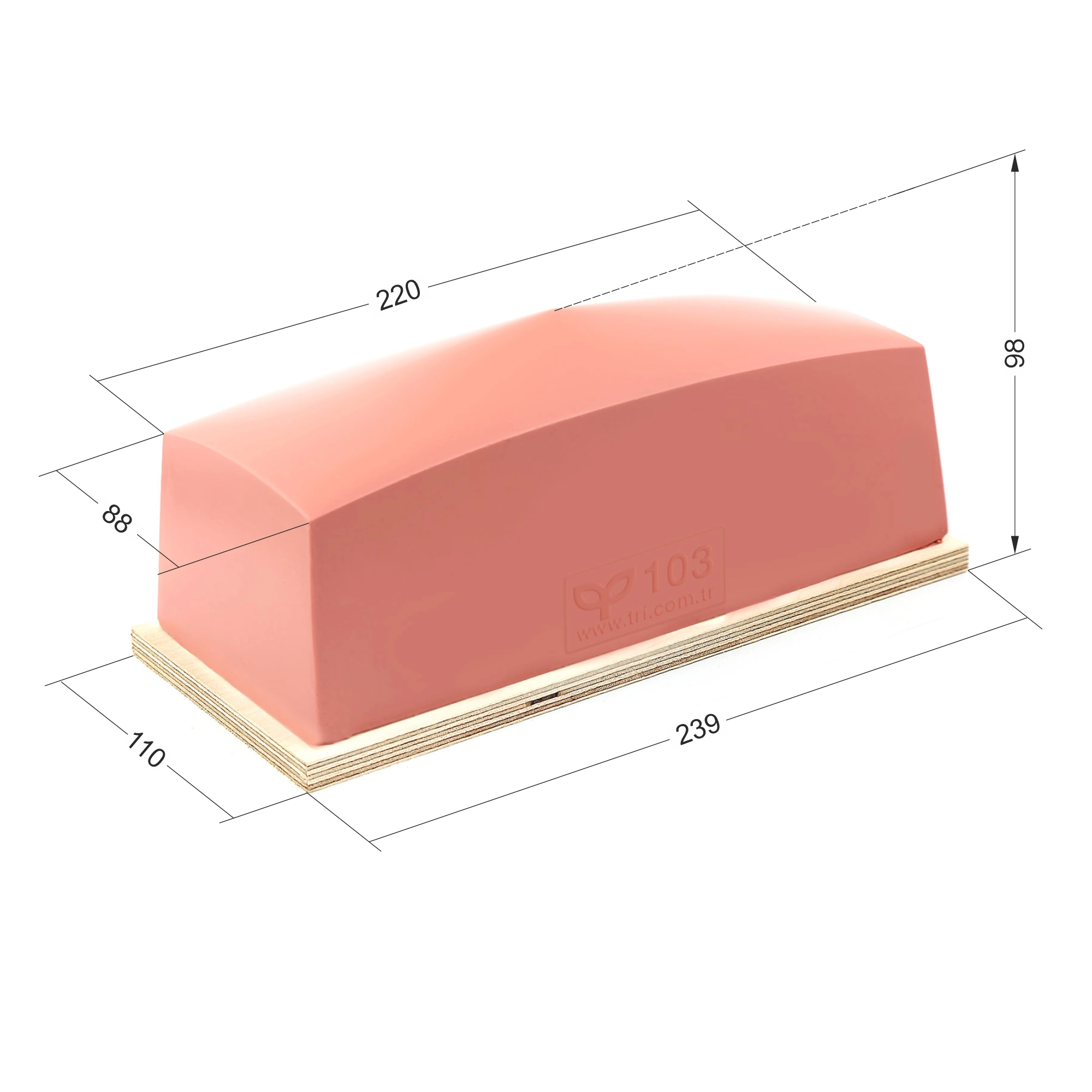 P103 Dörtgen Baskı Tamponu