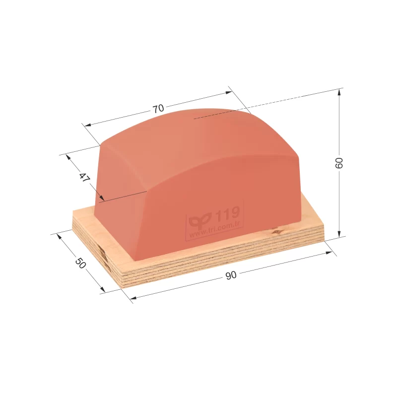 P119 Dörtgen Baskı Tamponu
