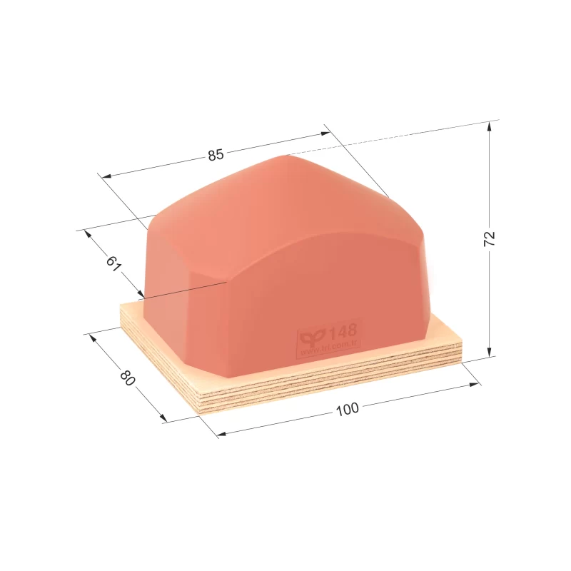 P148 Dörtgen Baskı Tamponu