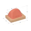 P149 maçasız balıksırtı tampon baskı silikonu 8×26×35 mm, dar çatı profilli silikon baskı tamponu