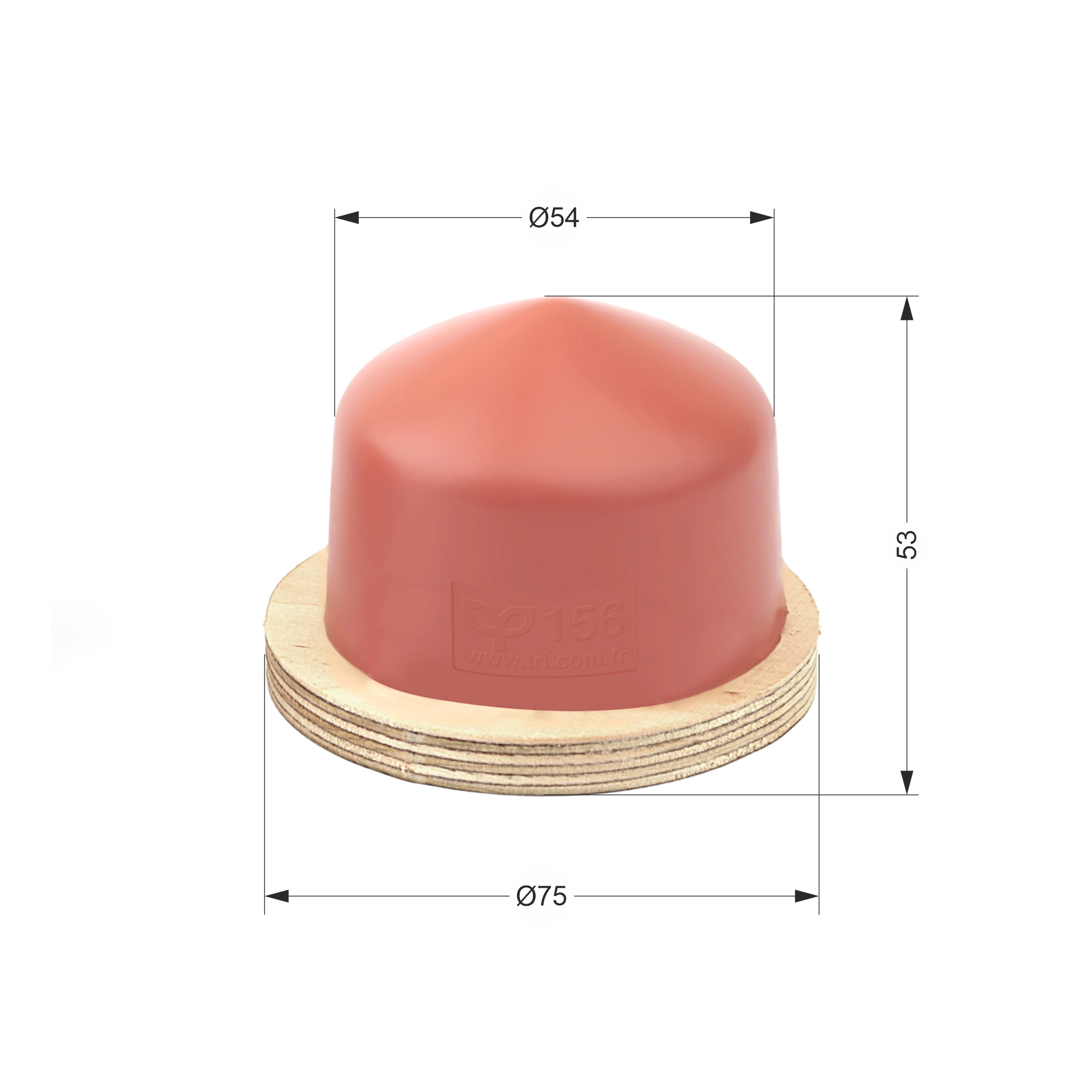 P156 Yuvarlak Baskı Tamponu