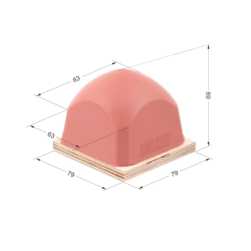 P167 Dörtgen Baskı Tamponu