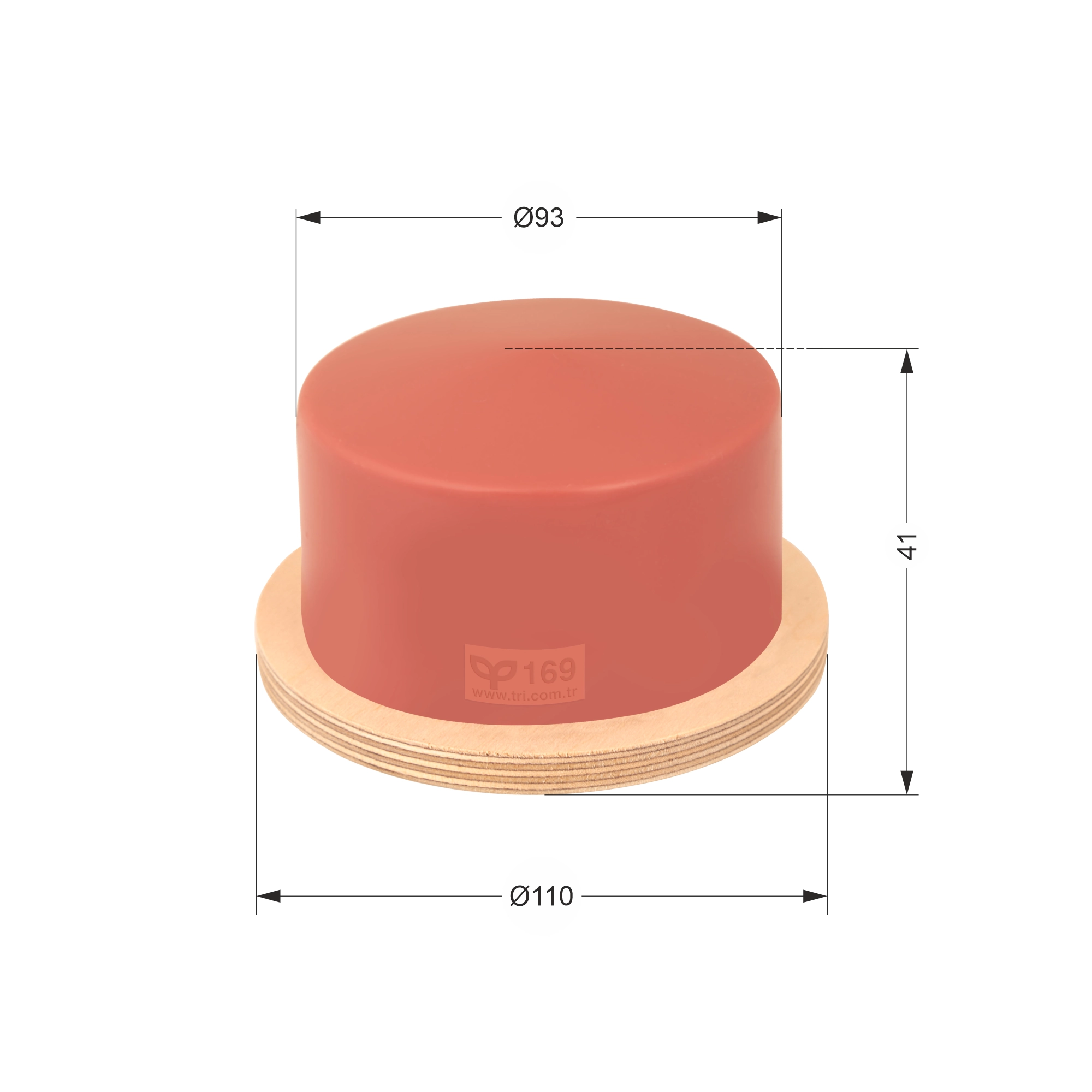 P169 Yuvarlak Baskı Tamponu