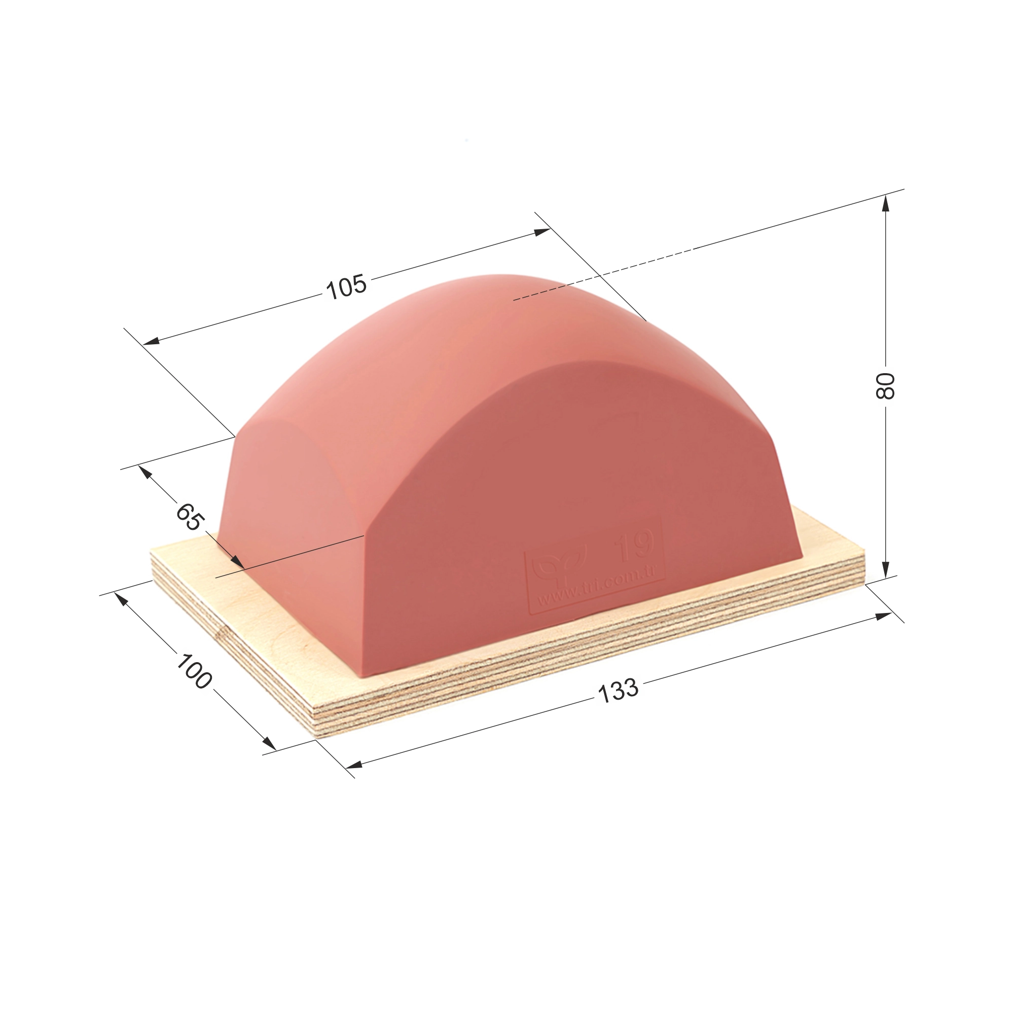 P19 Dörtgen Baskı Tamponu
