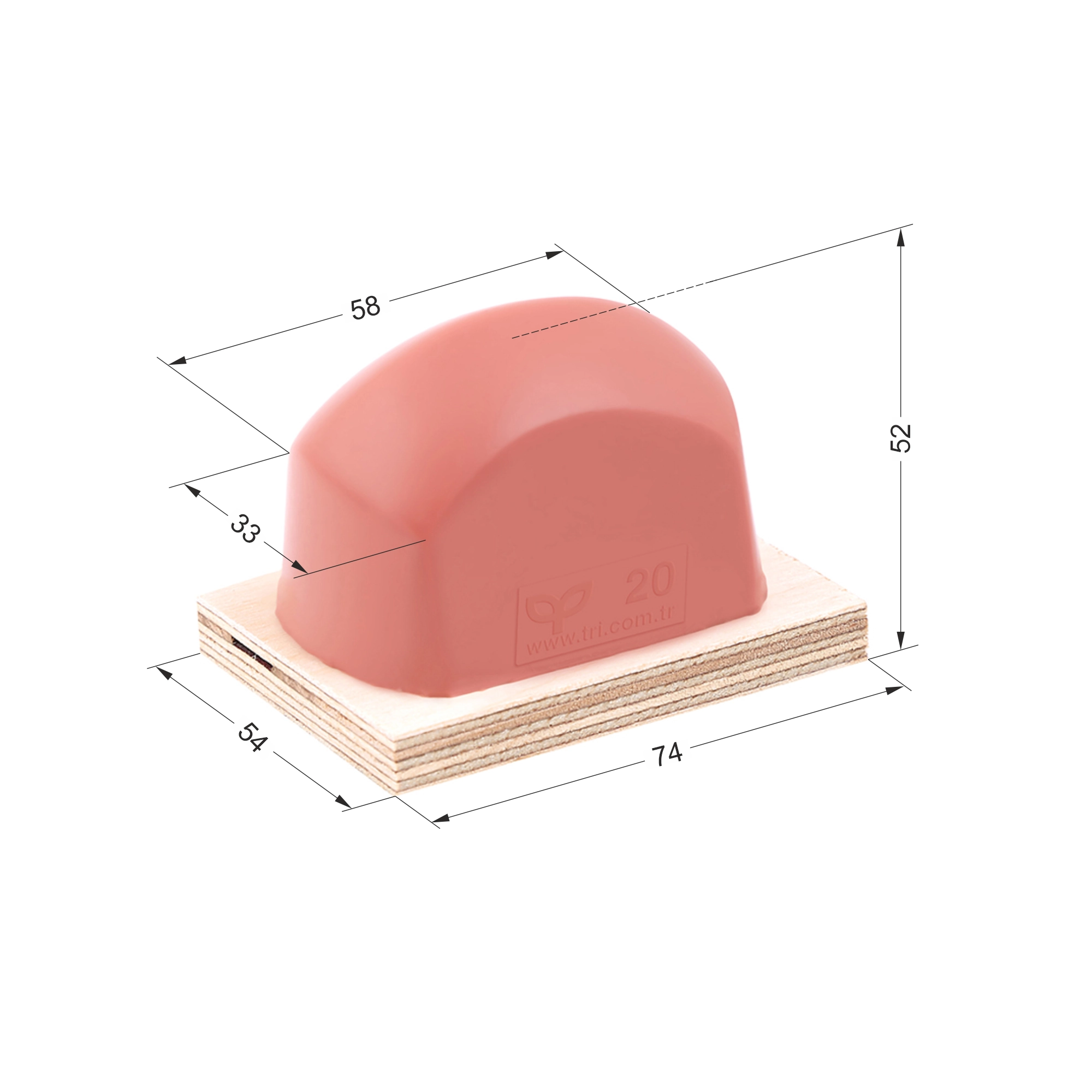 P20 Balıksırtı Baskı Tamponu