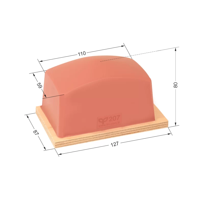 P207 Dörtgen Baskı Tamponu