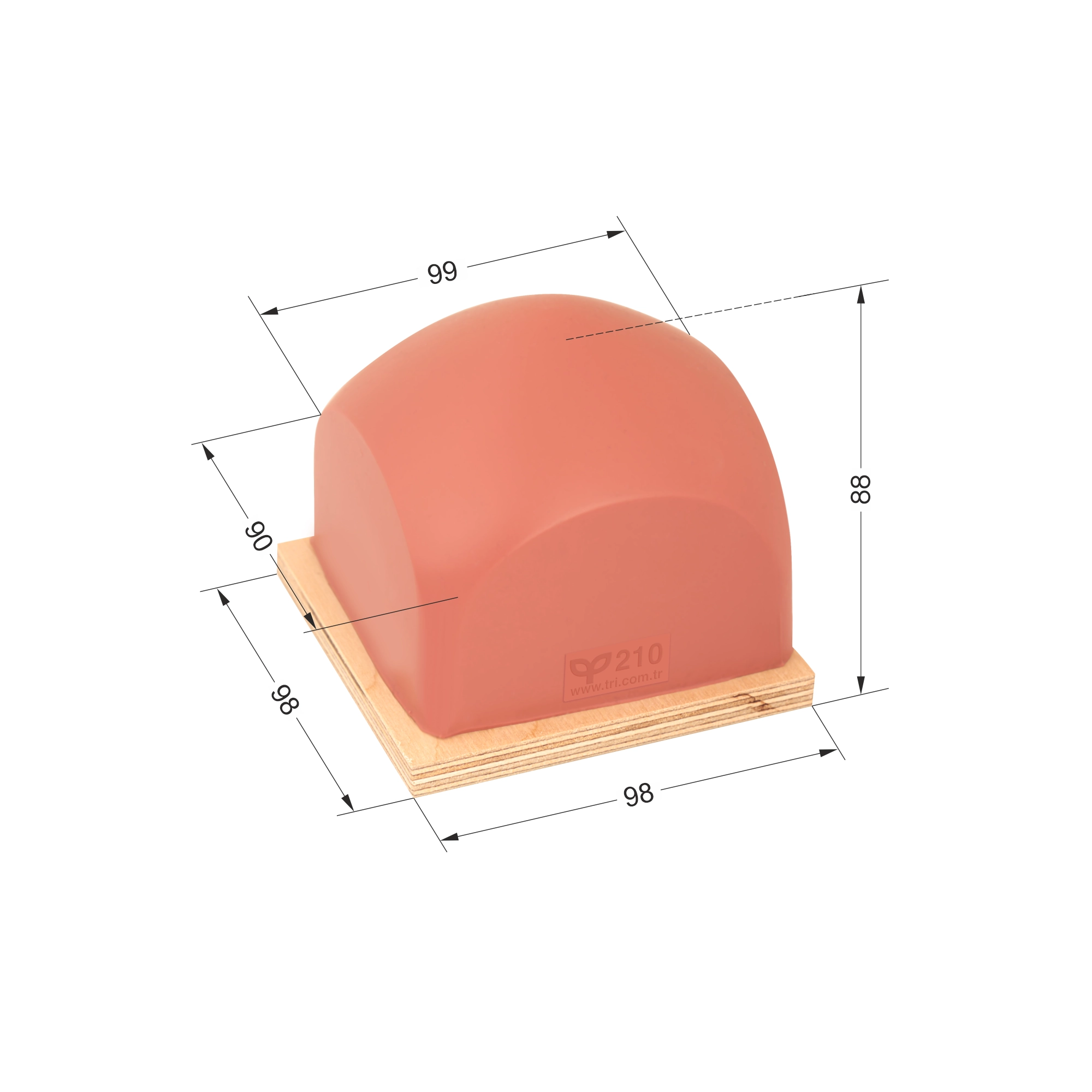 P210 Dörtgen Baskı Tamponu