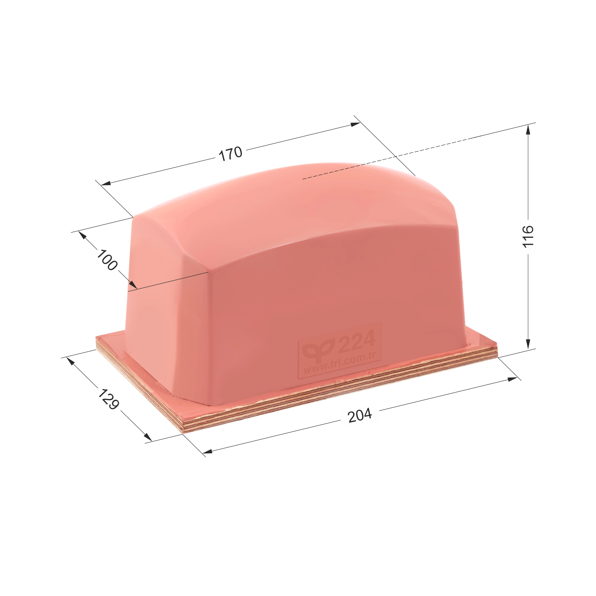 P224 Balıksırtı Baskı Tamponu