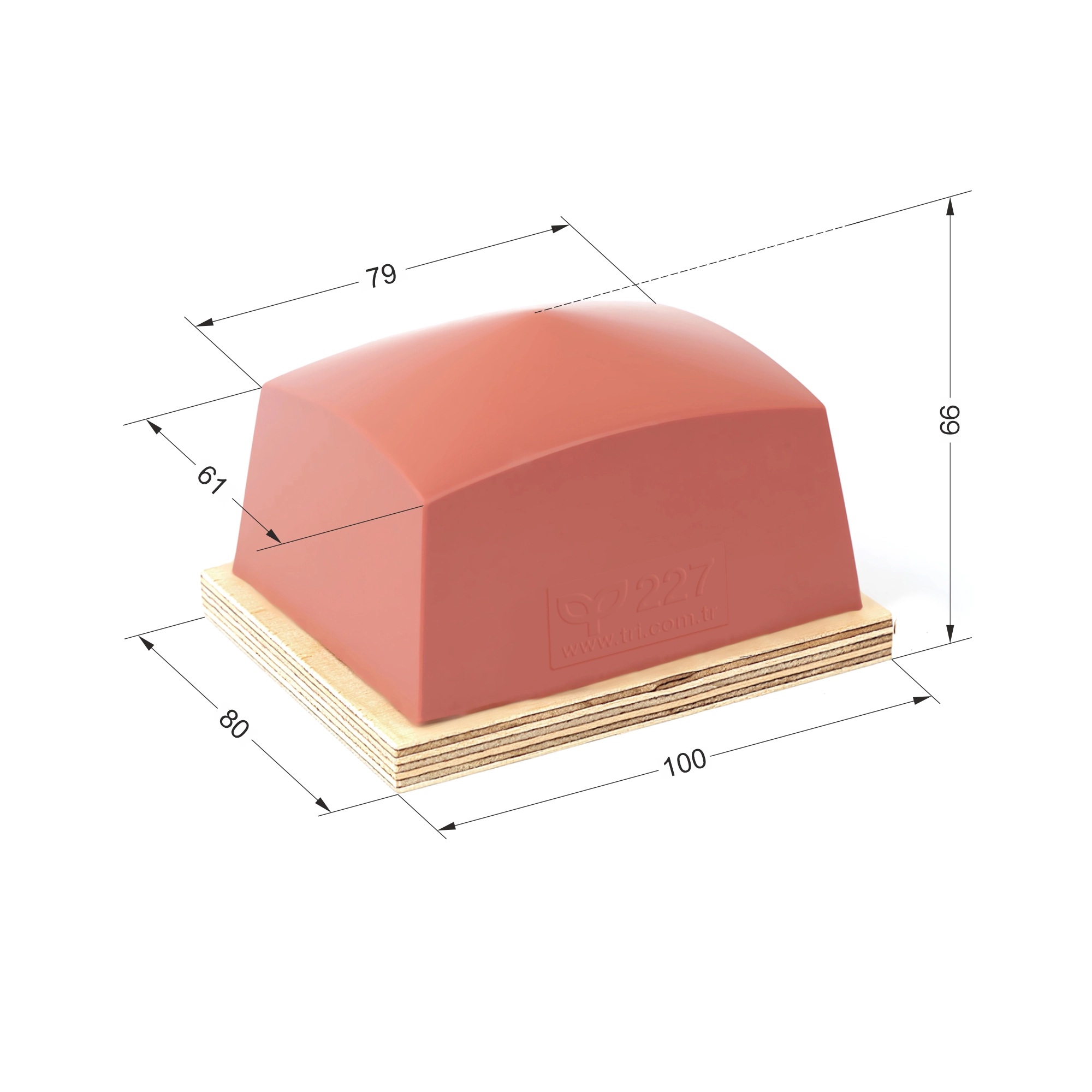P227 Dörtgen Baskı Tamponu