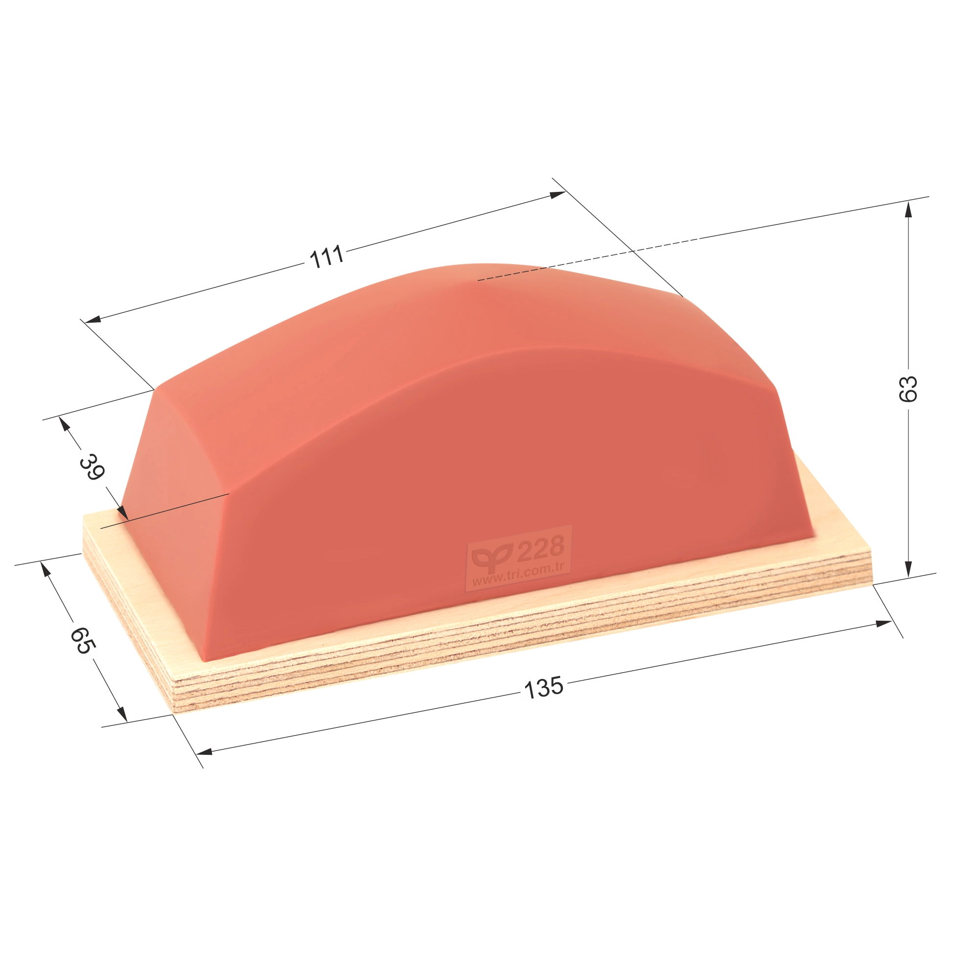 P228 Dörtgen Baskı Tamponu