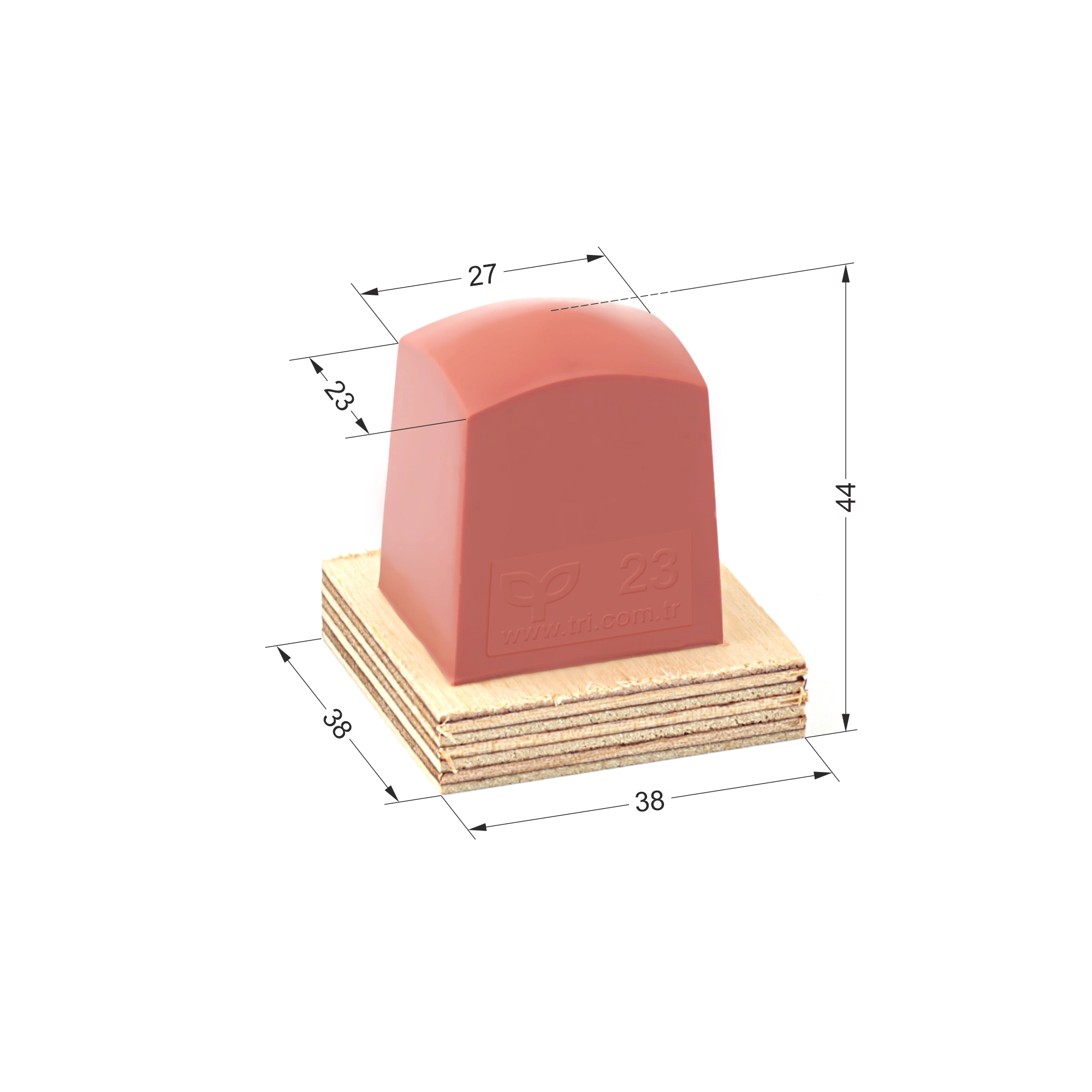 P23 Dörtgen Baskı Tamponu