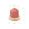 P25 Tip 1 maçasız yuvarlak tampon baskı silikonu Ø25×39 mm, round silicone pad printing pad