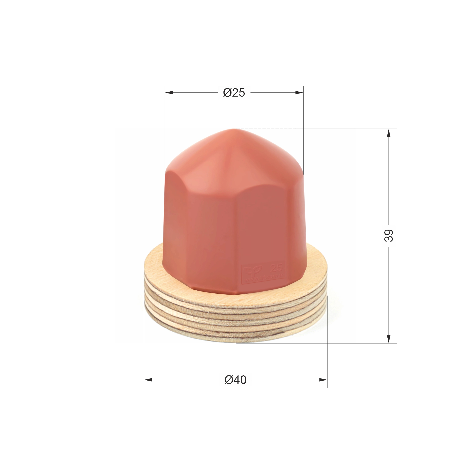 P25 Yuvarlak Baskı Tamponu