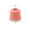 P253 Tip 1 üstten maçalı yuvarlak tampon baskı silikonu Ø66×69 mm, silikon baskı tamponu