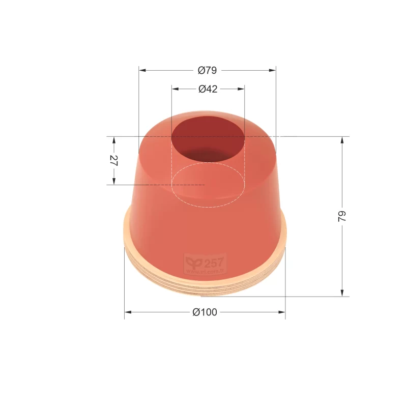 P257 Yuvarlak Baskı Tamponu