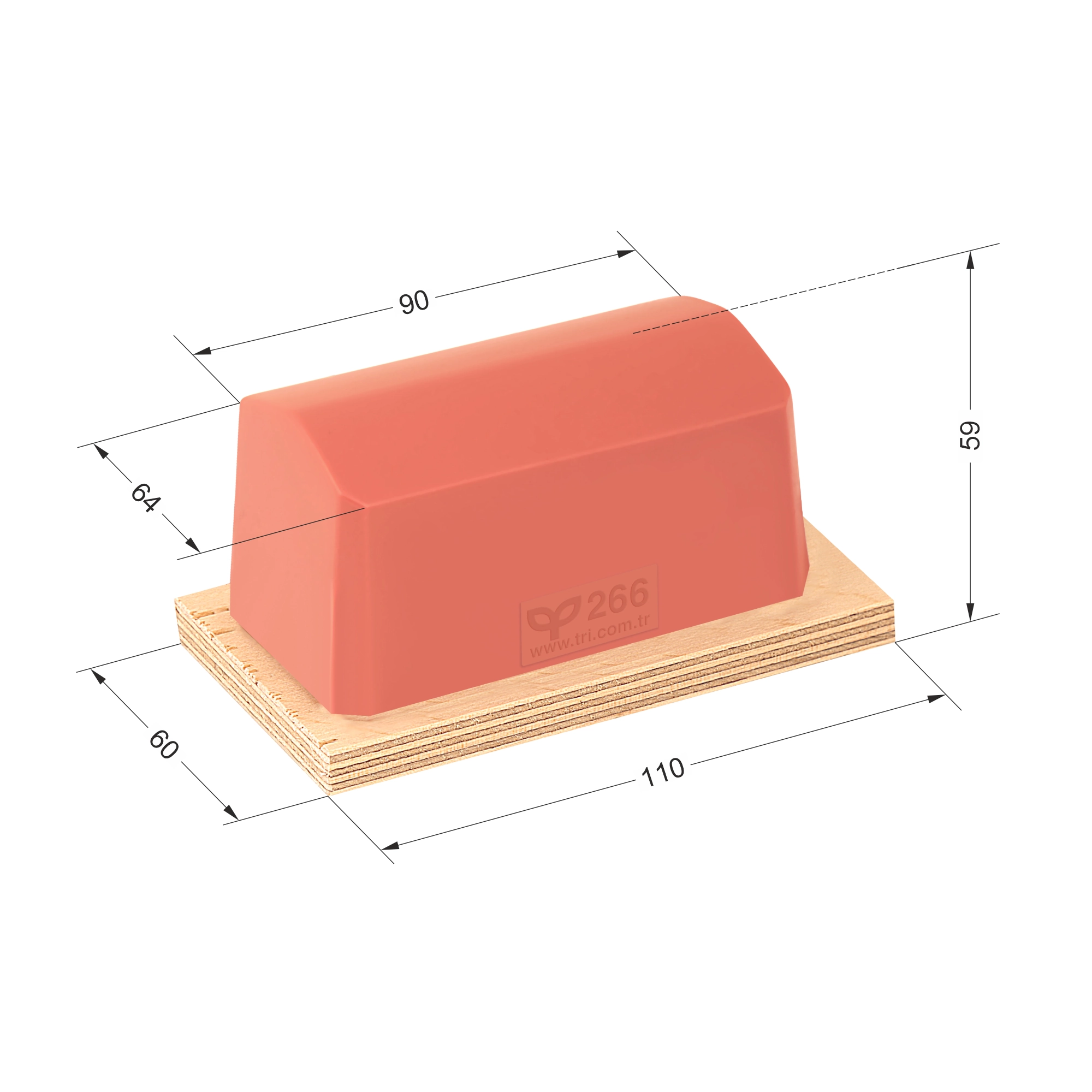 P266 Üçgençatılı Baskı Tamponu