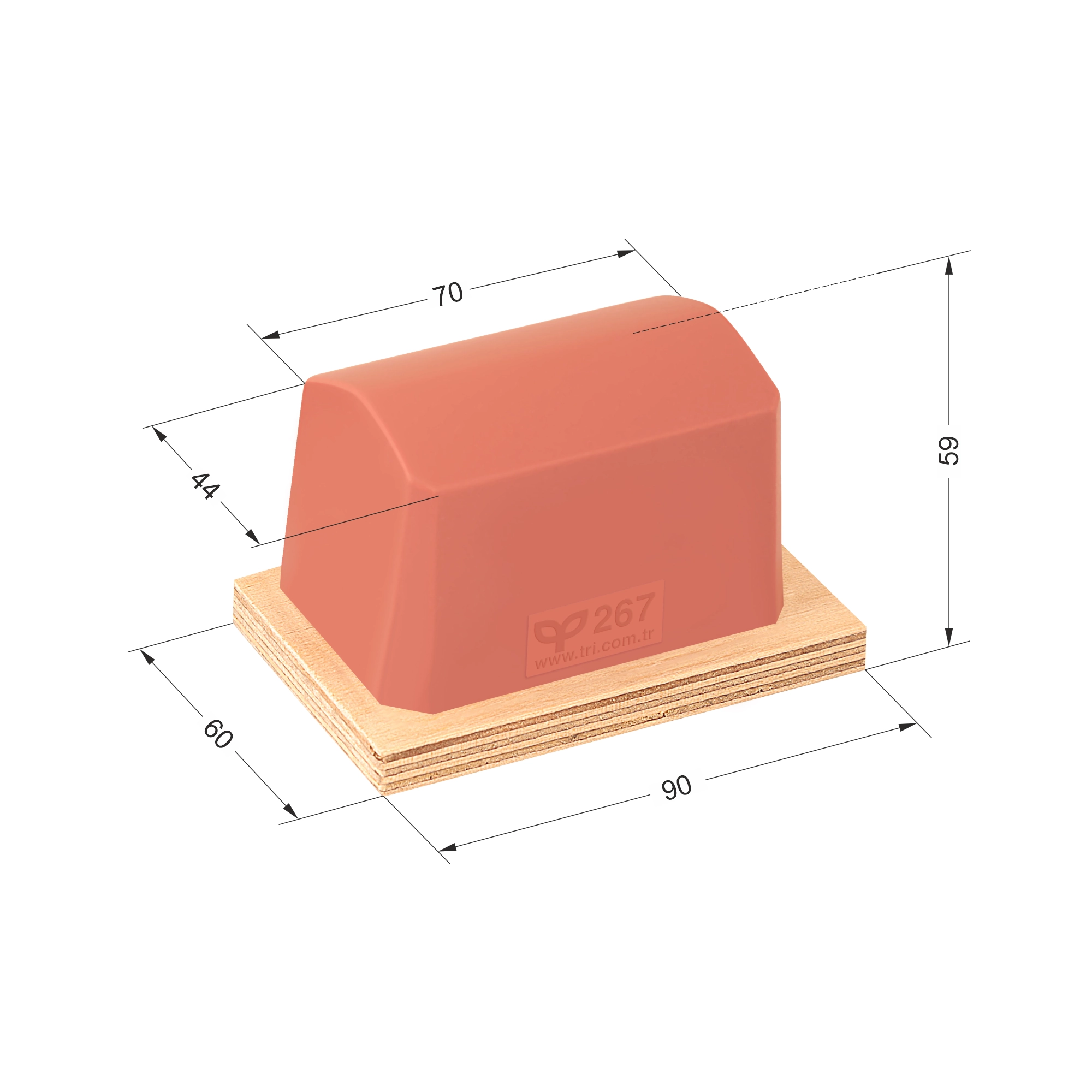 P267 Üçgençatılı Baskı Tamponu