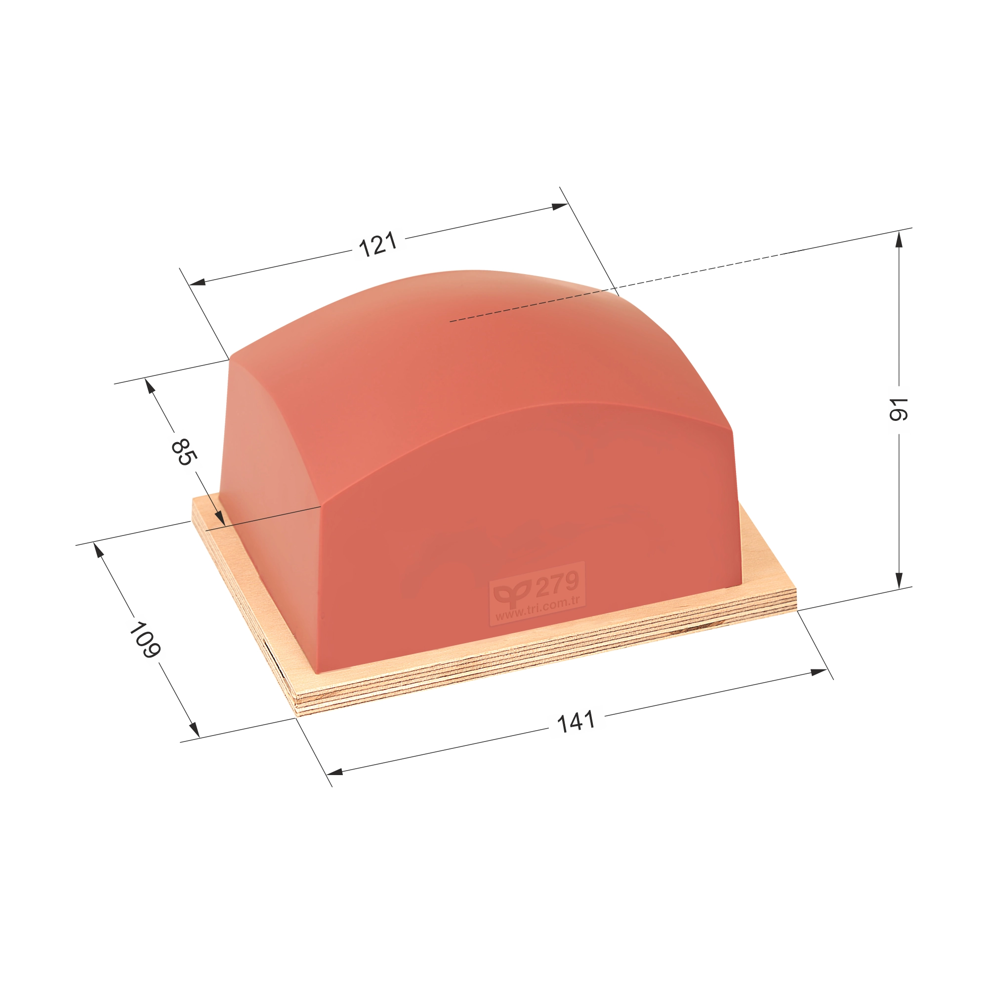 P279 Dörtgen Baskı Tamponu