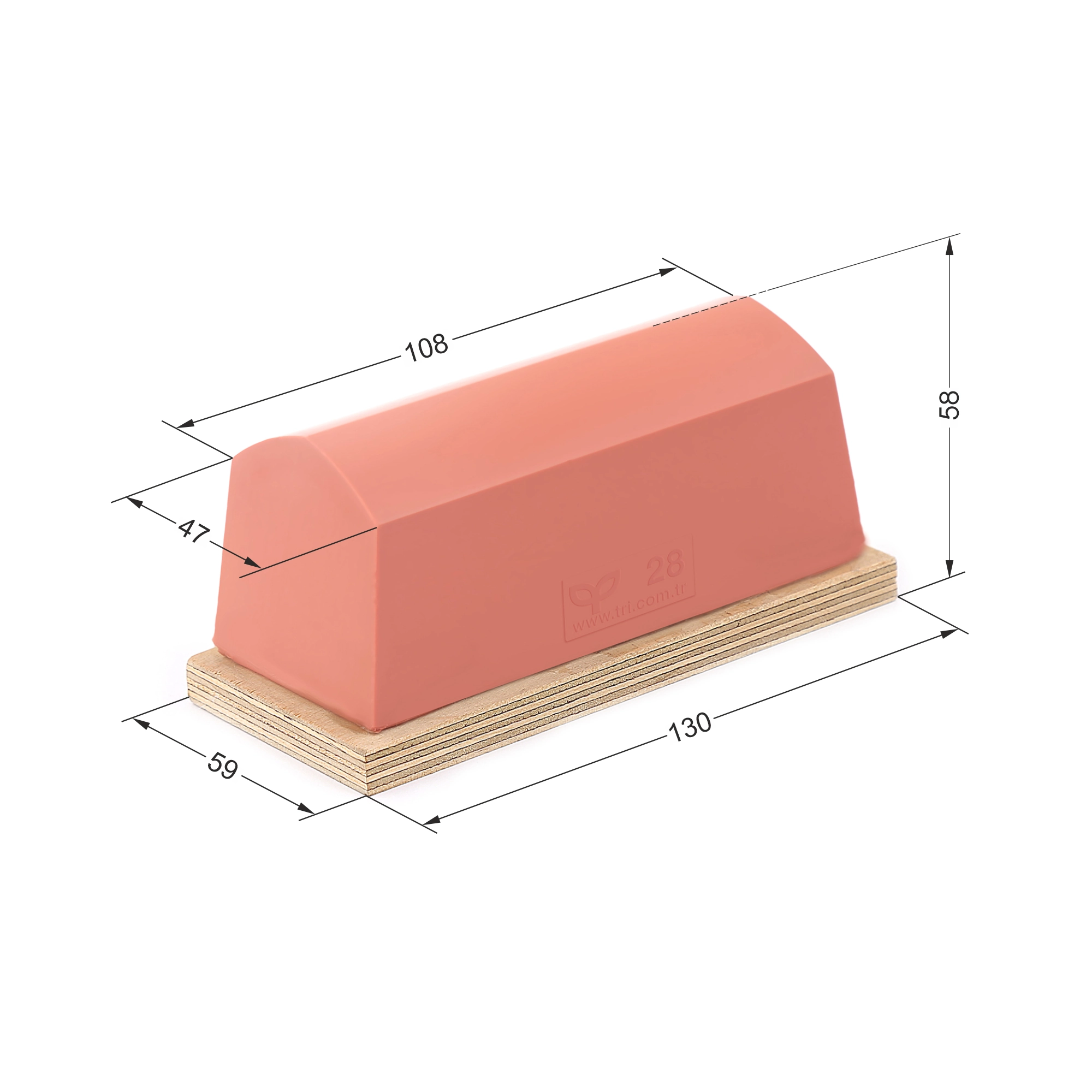 P28 Üçgençatılı Baskı Tamponu