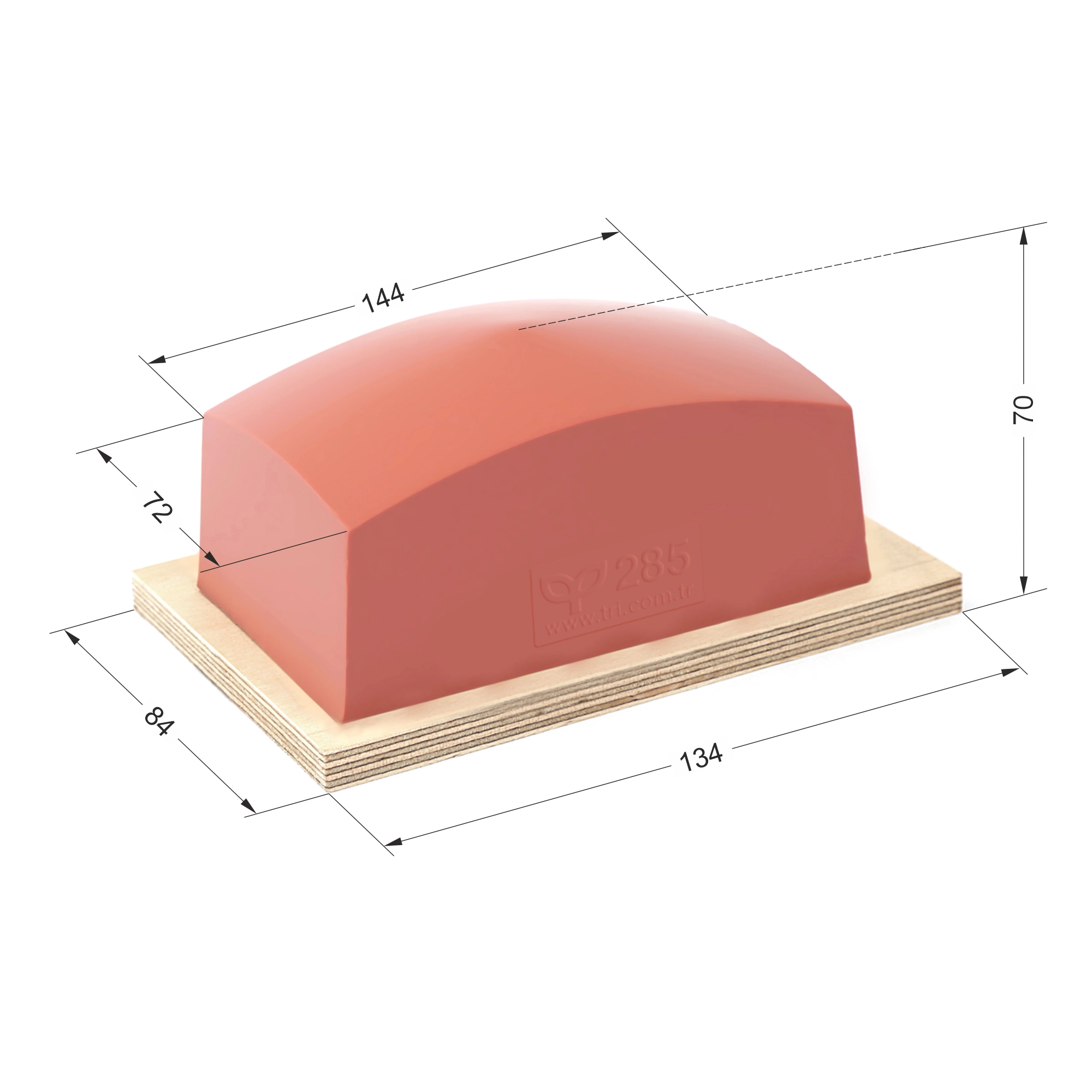 P285 Dörtgen Baskı Tamponu