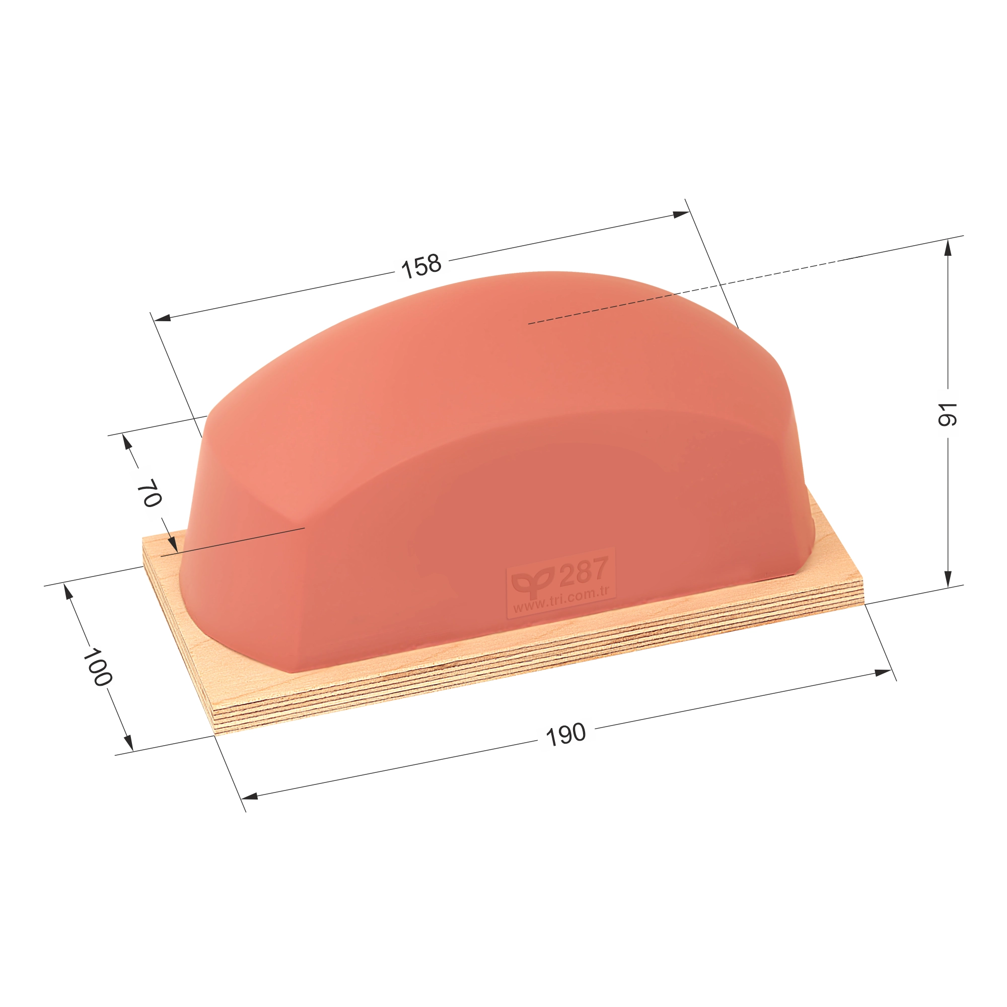 P287 Balıksırtı Baskı Tamponu