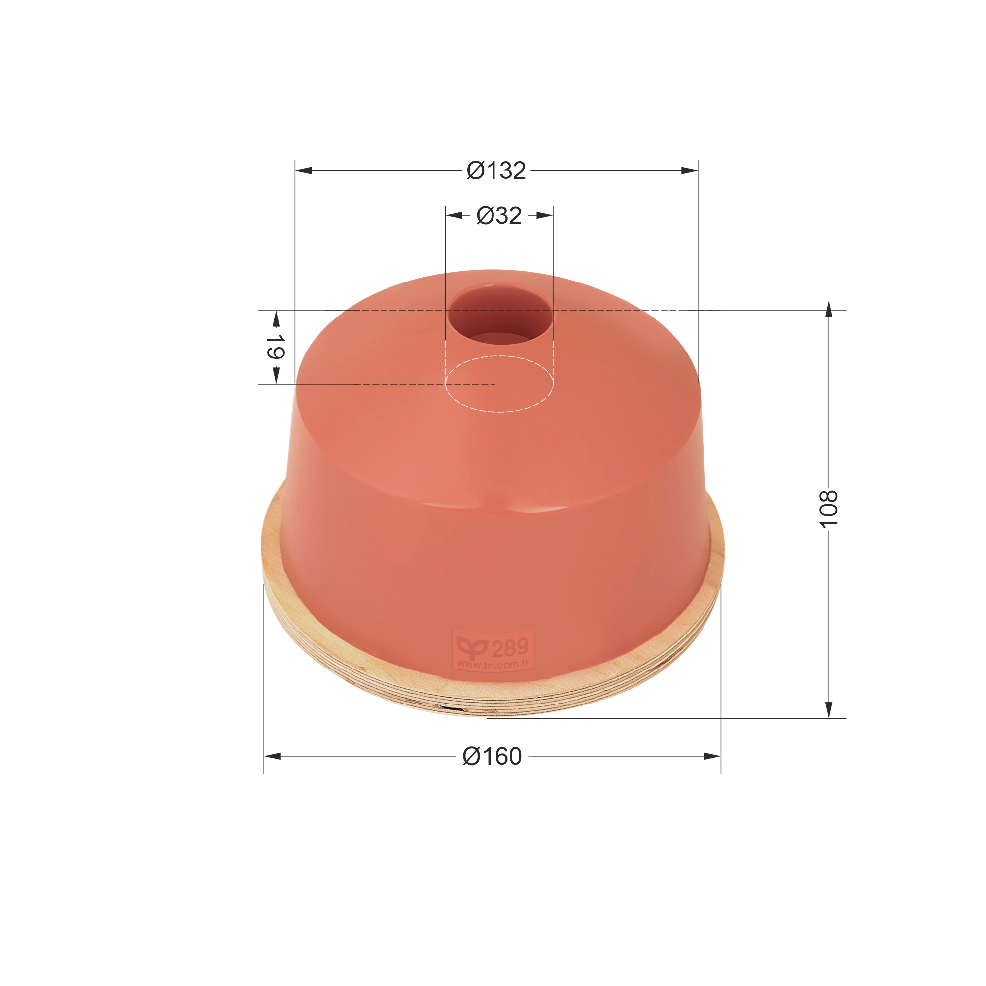 P289 Yuvarlak Baskı Tamponu