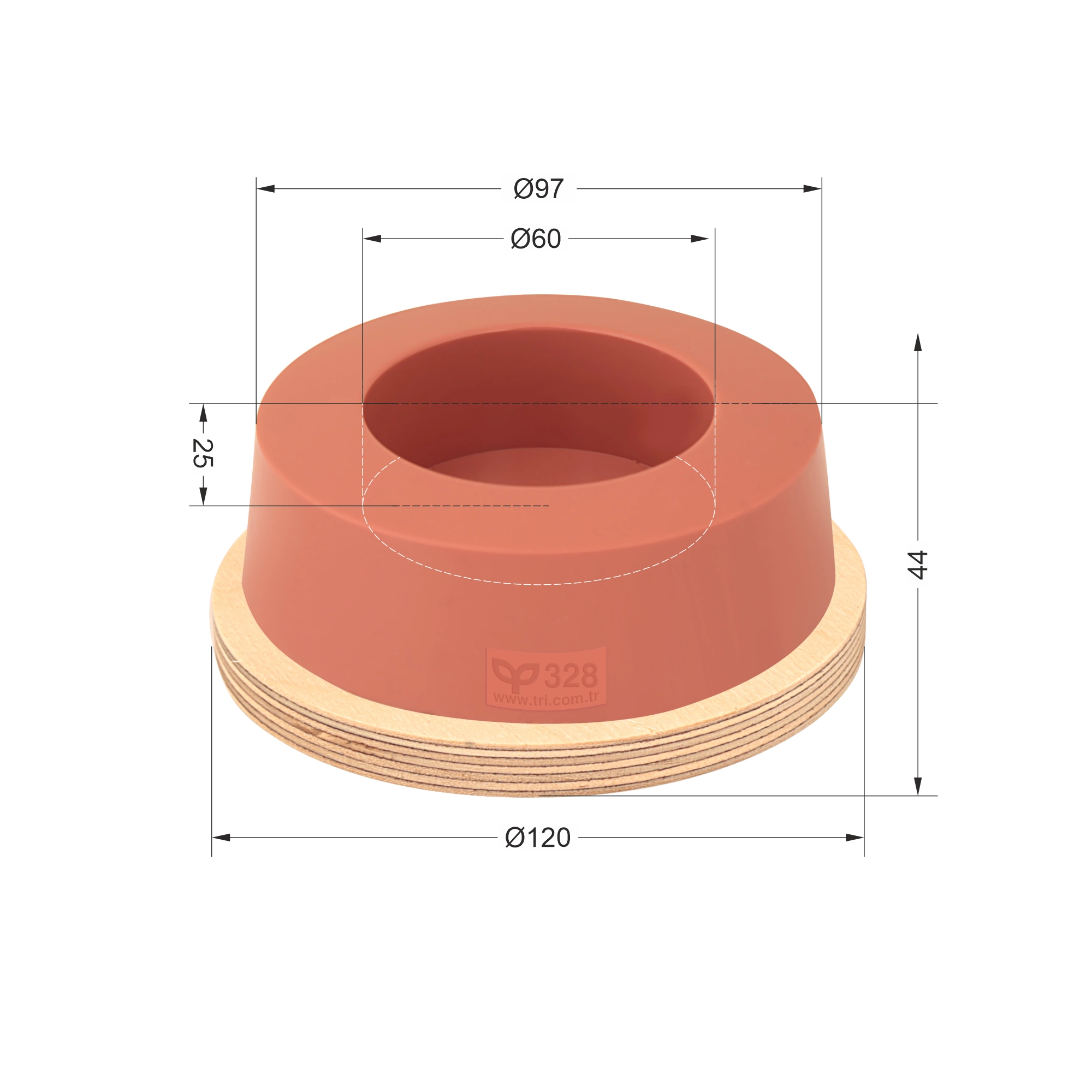 P328 Yuvarlak Baskı Tamponu