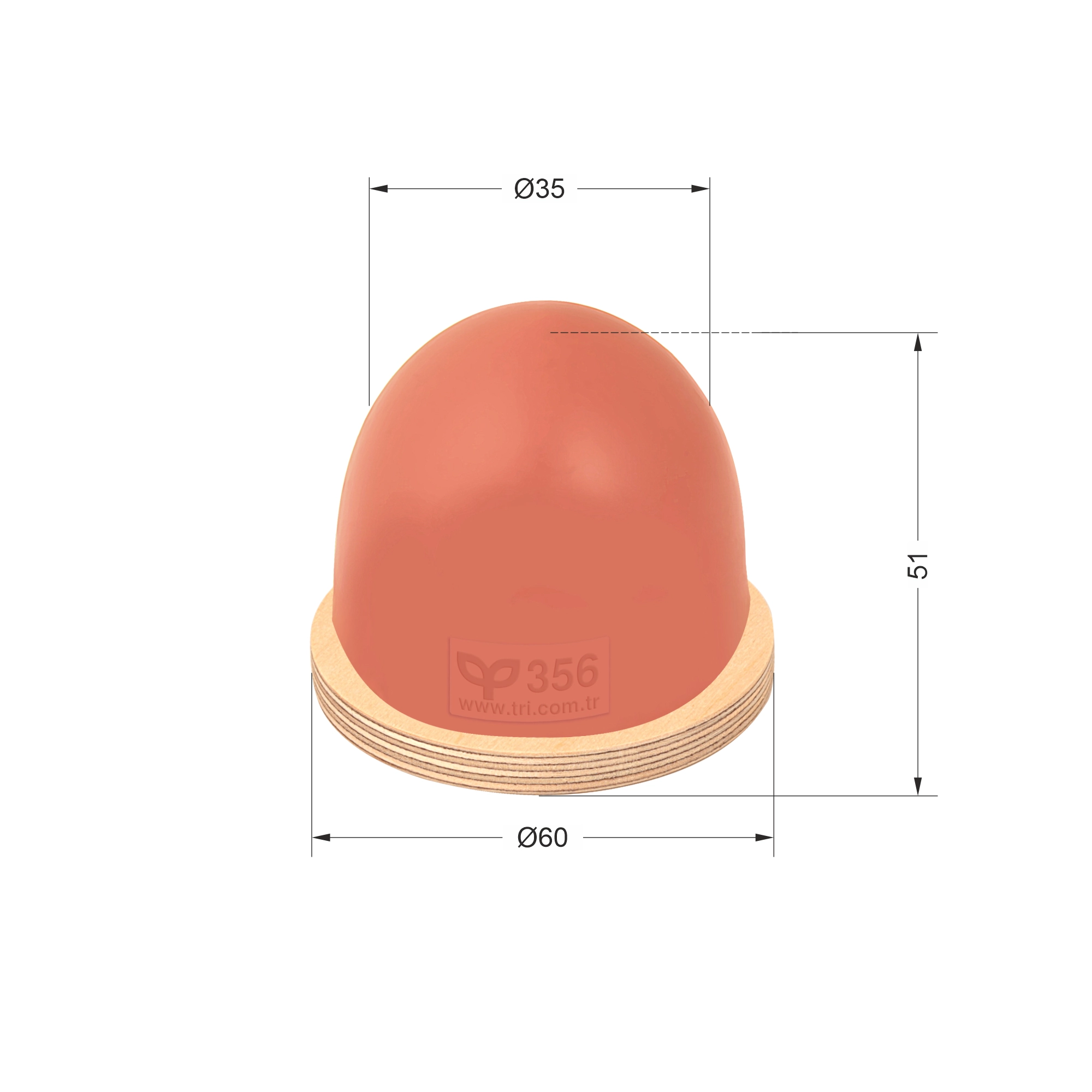 P356 Yuvarlak Baskı Tamponu