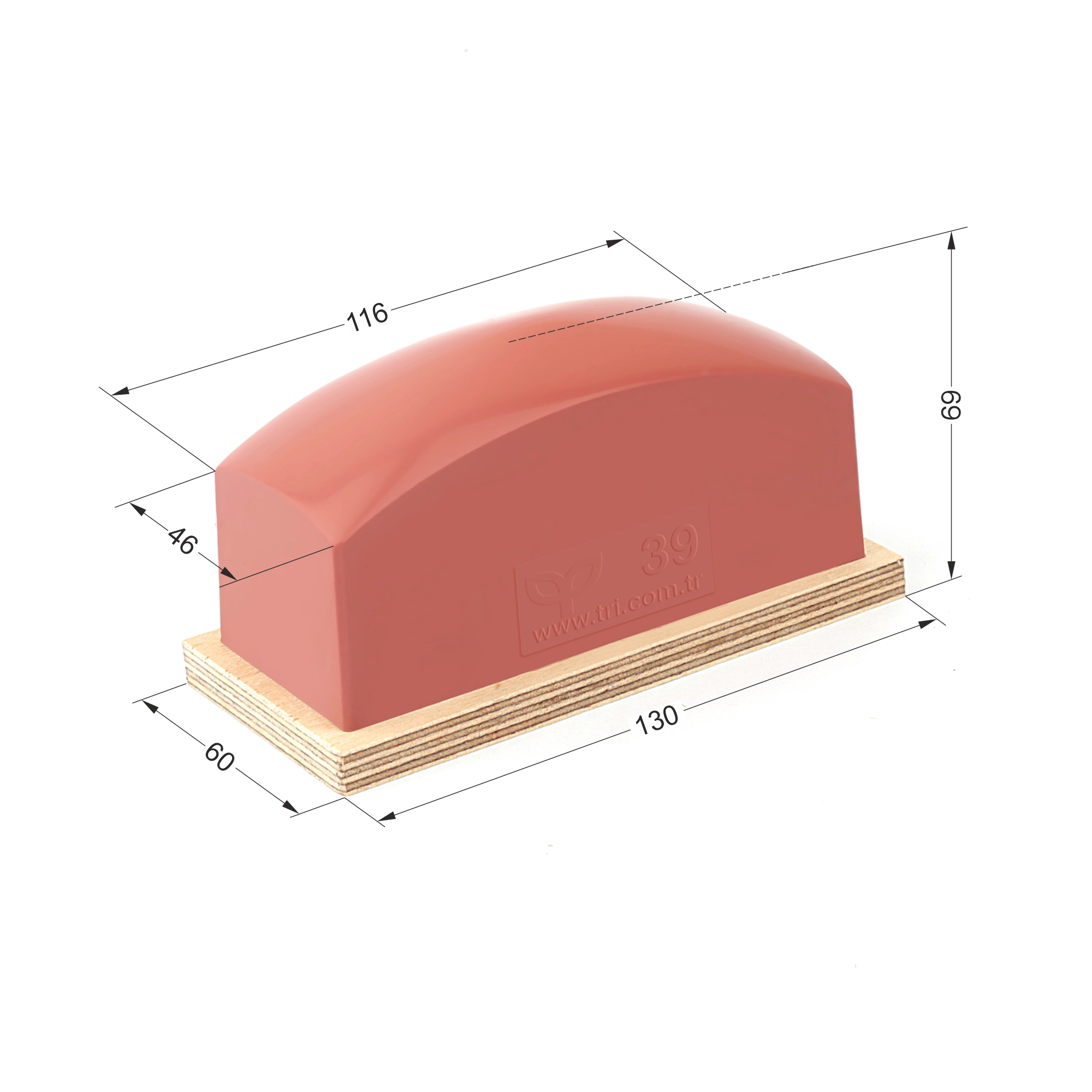 P39 Dörtgen Baskı Tamponu