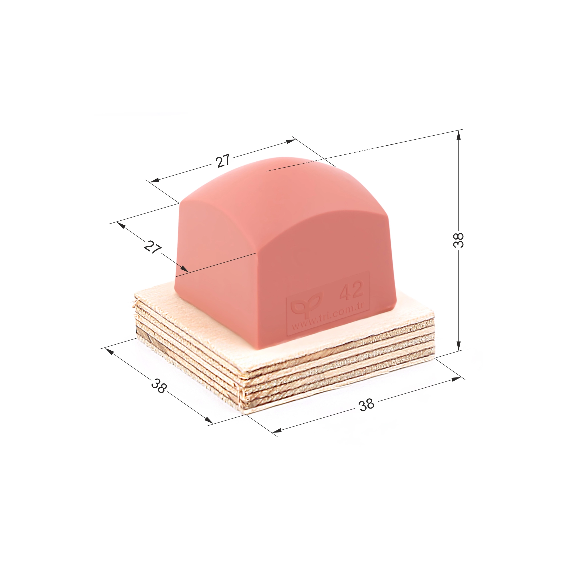 P42 Dörtgen Baskı Tamponu