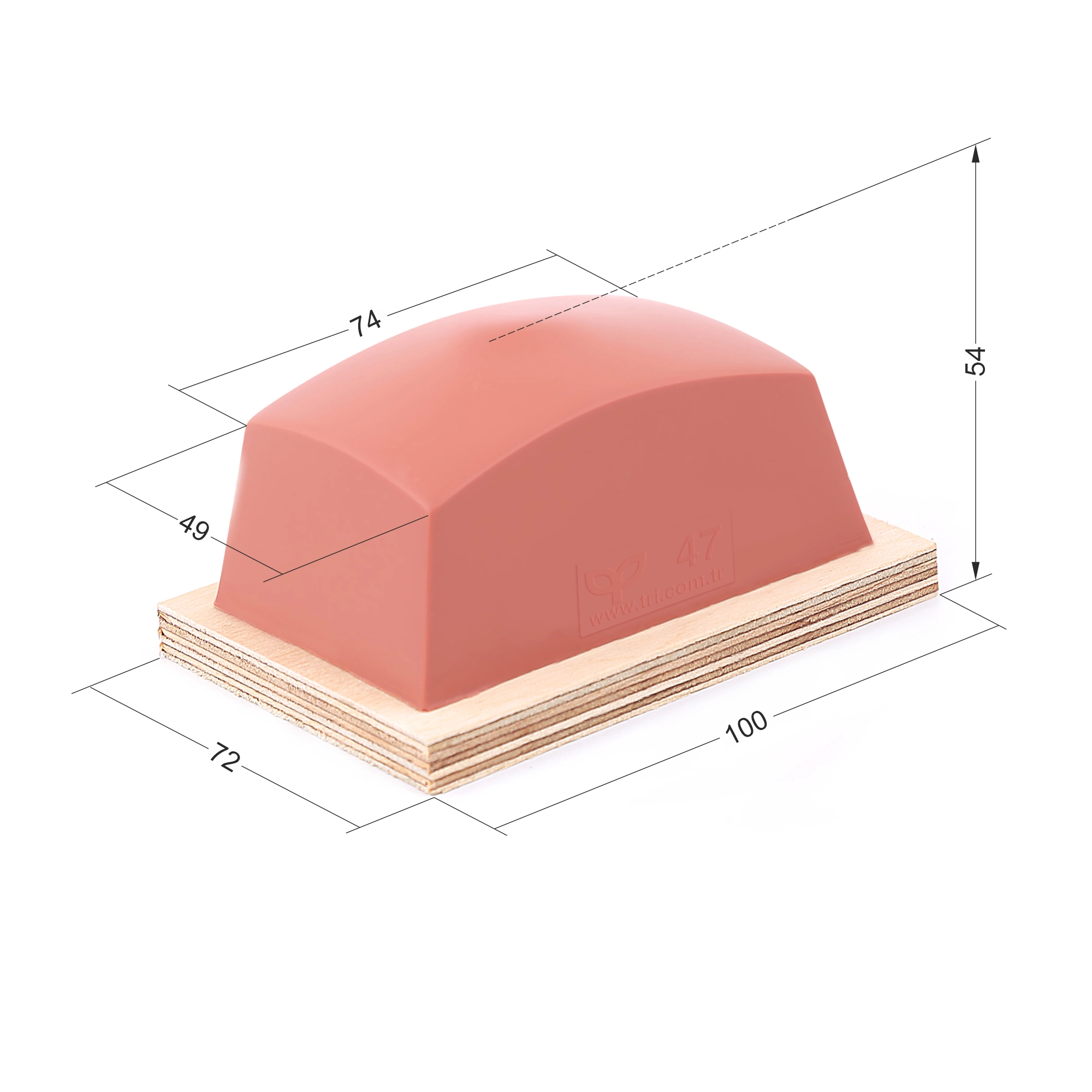 P47 Dörtgen Baskı Tamponu