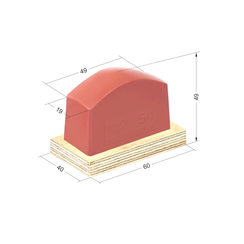 P54 Dörtgen Baskı Tamponu