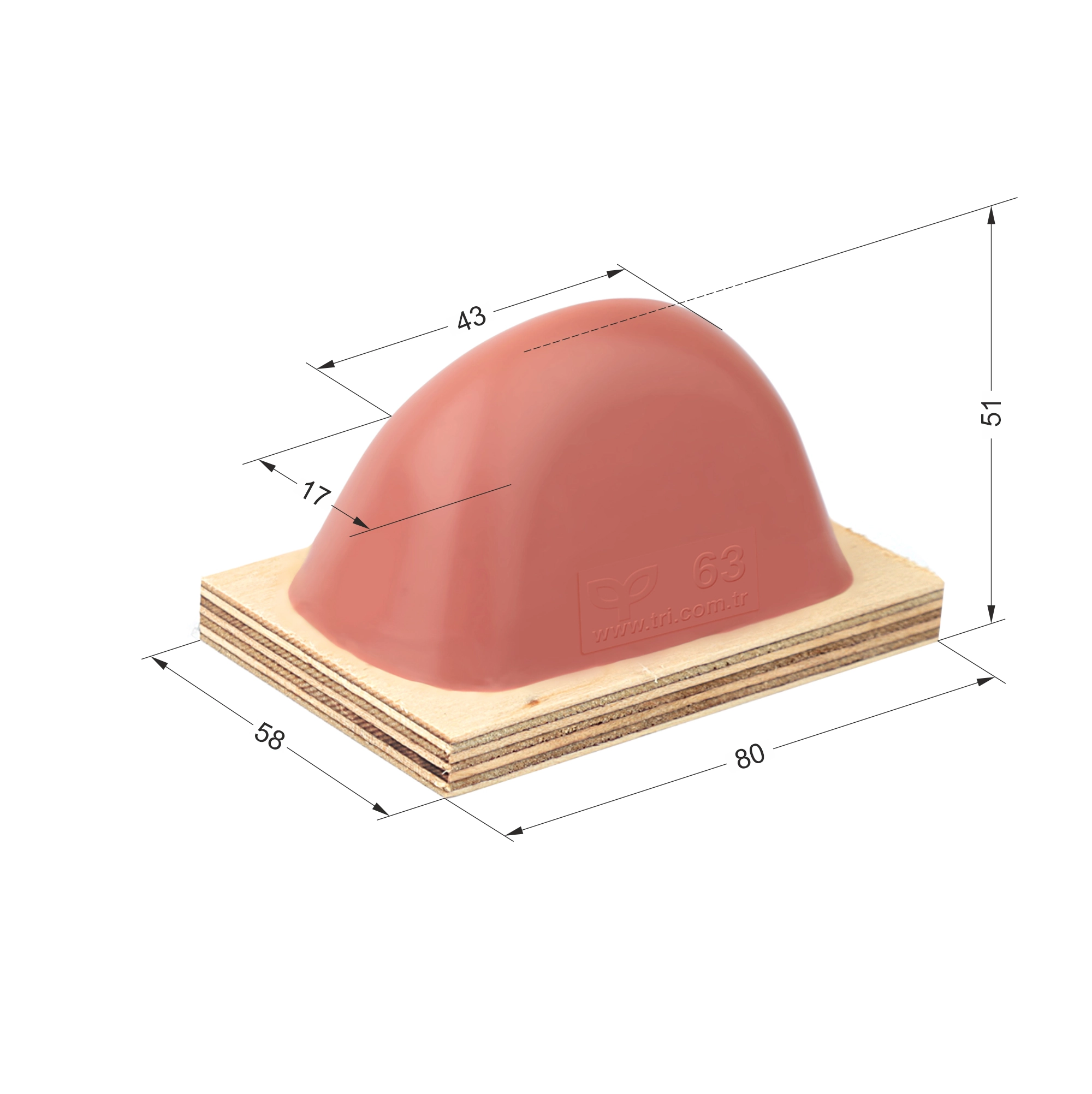 P63 Balıksırtı Baskı Tamponu